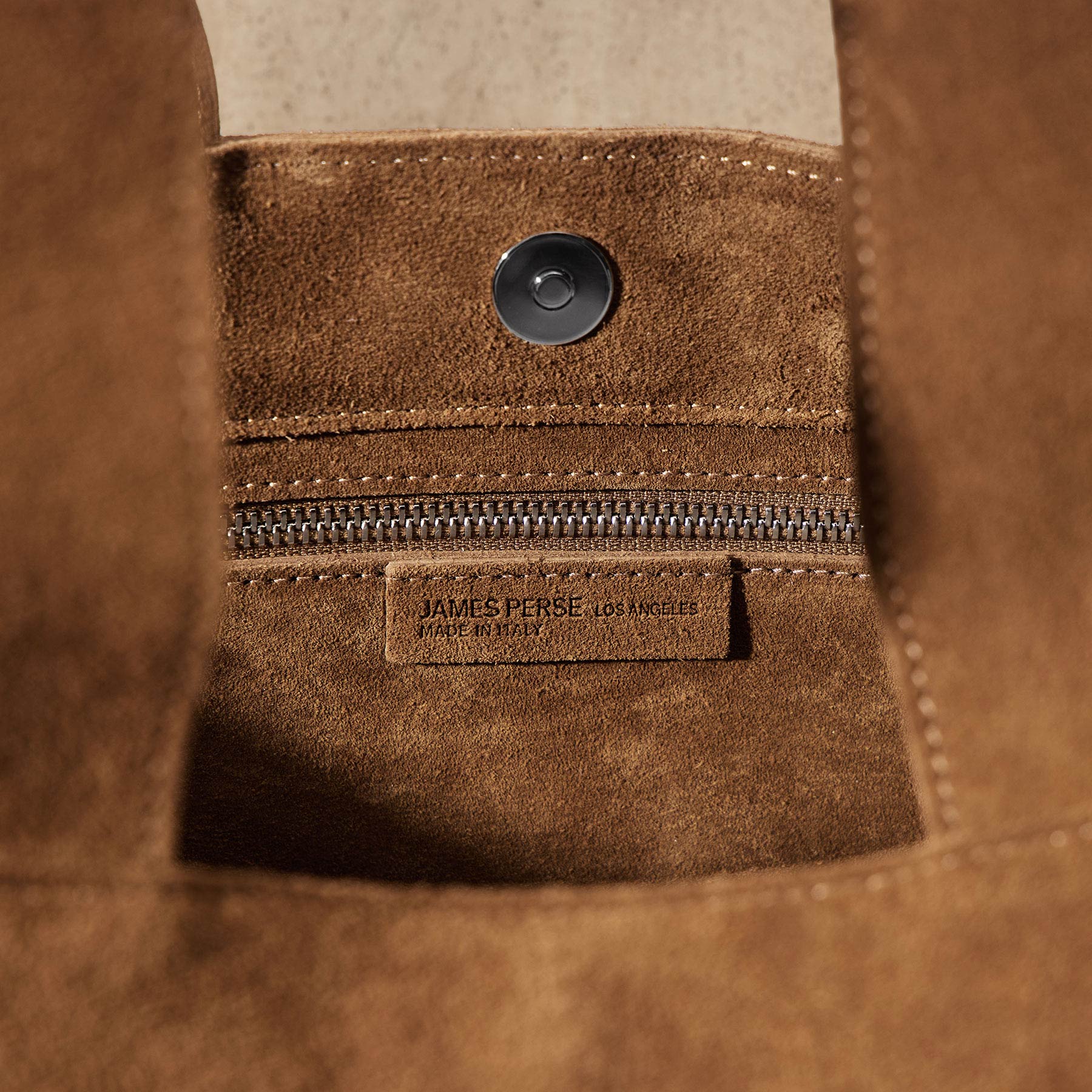 Suede Tote - Tabacco