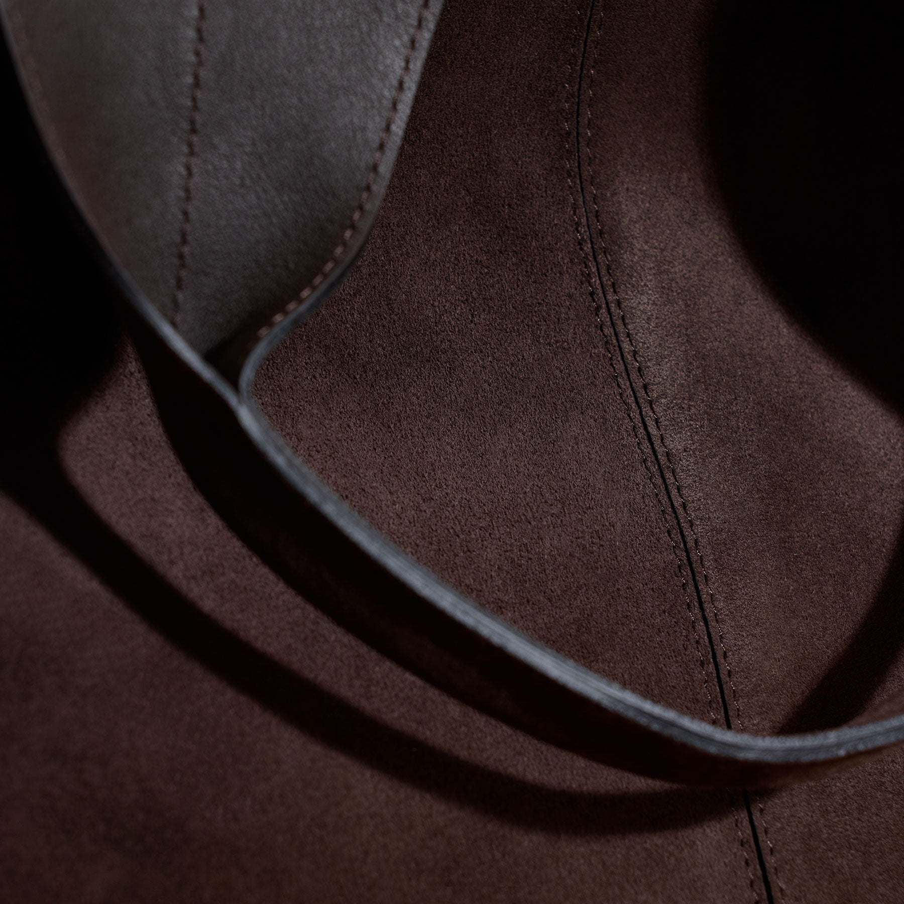 Suede Large Tote - Cafe