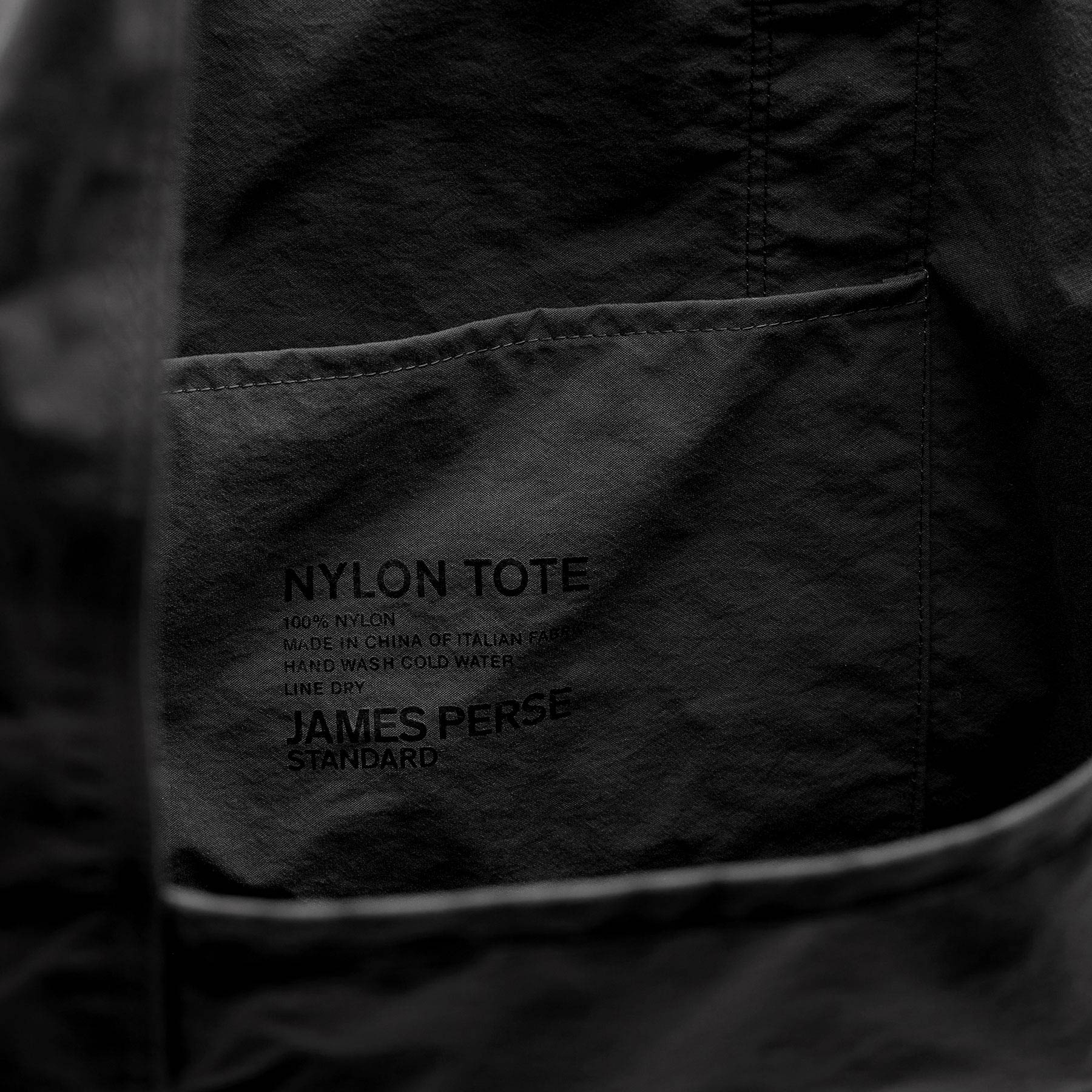 Small Matte Nylon Tote - Black