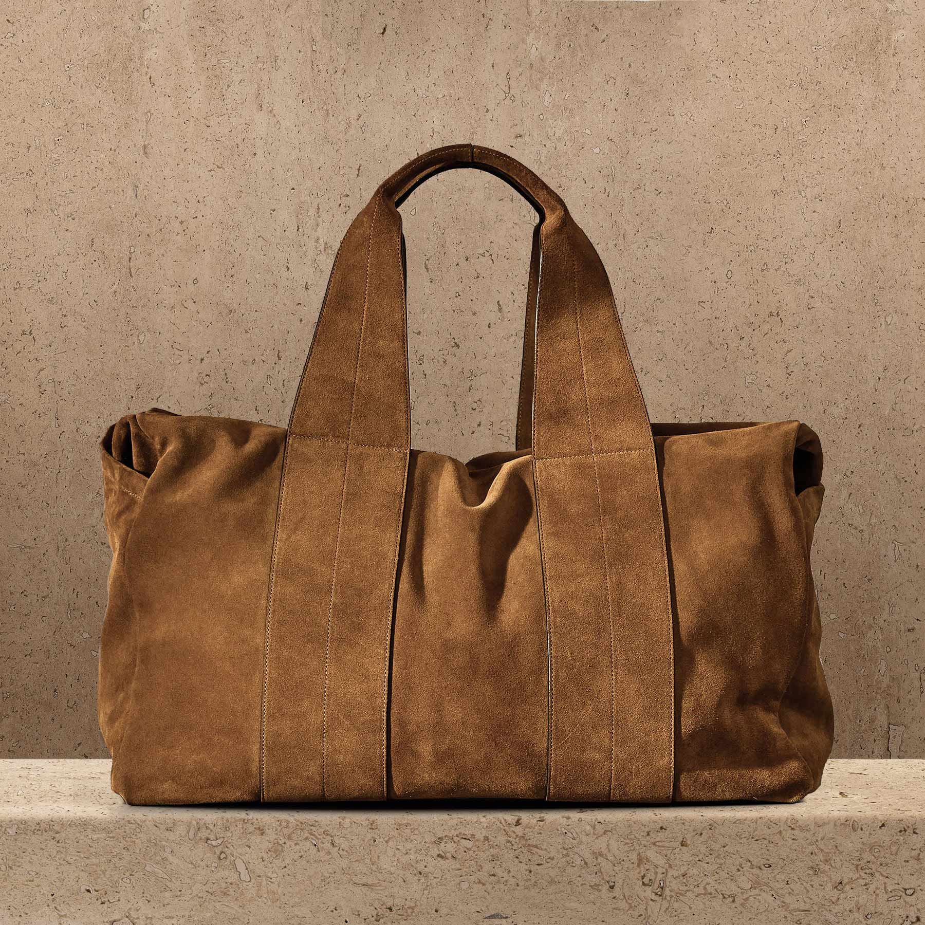 Suede Montecito Weekend Bag - Tabacco