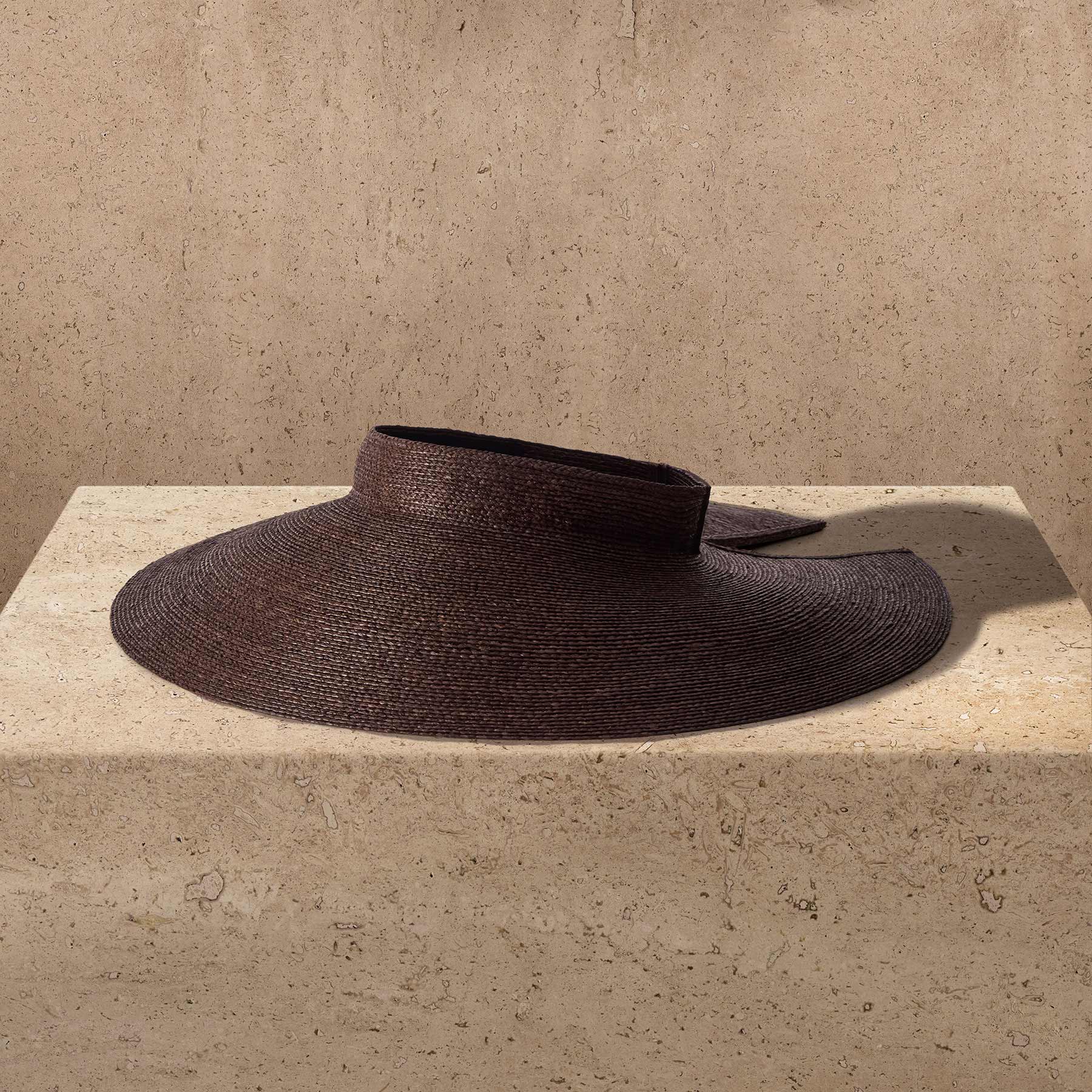Janessa Leone Birdie Visor - Chocolate
