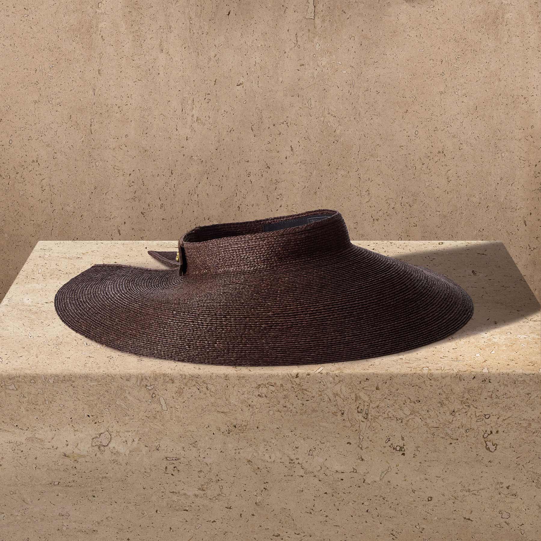Janessa Leone Birdie Visor - Chocolate