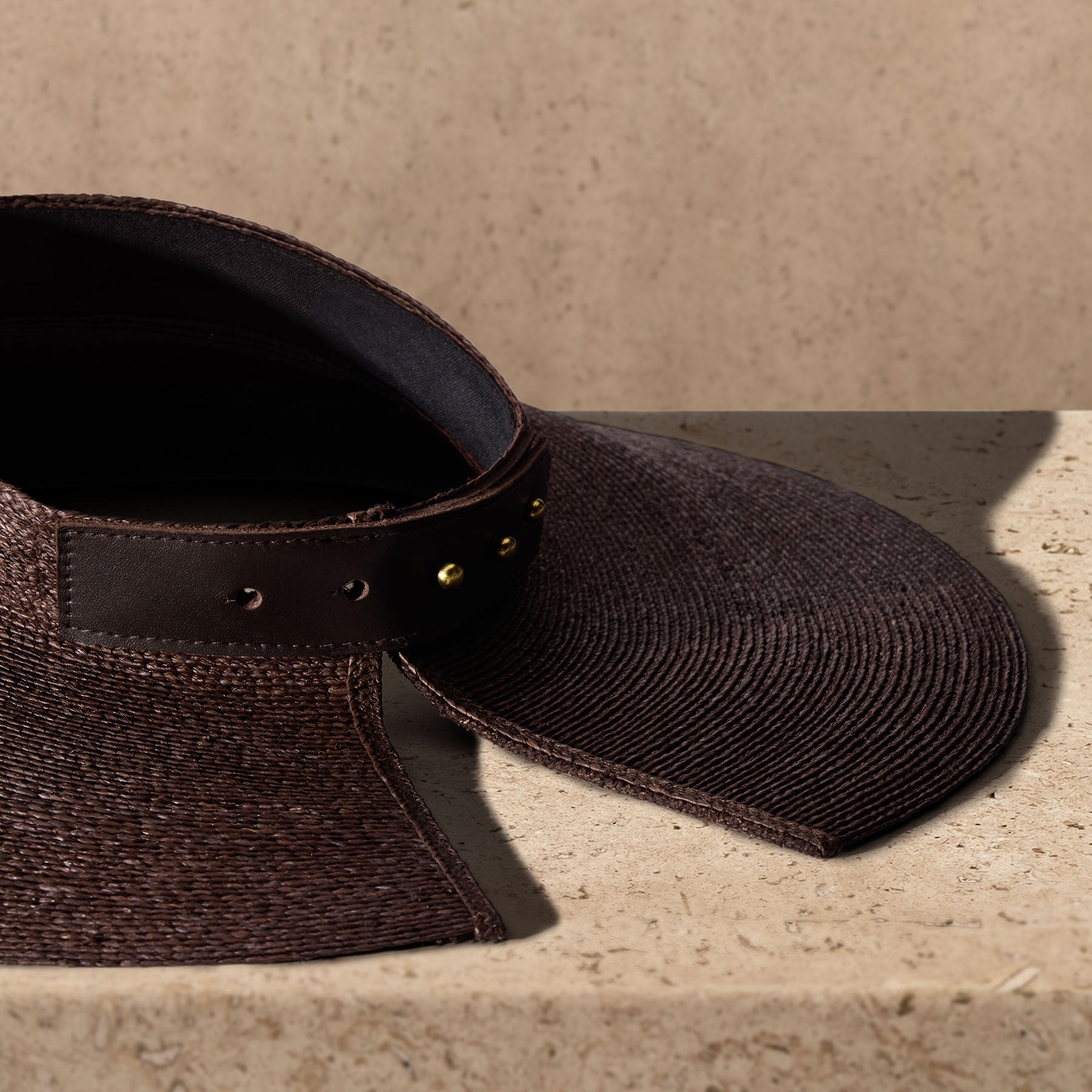 Janessa Leone Birdie Visor - Chocolate