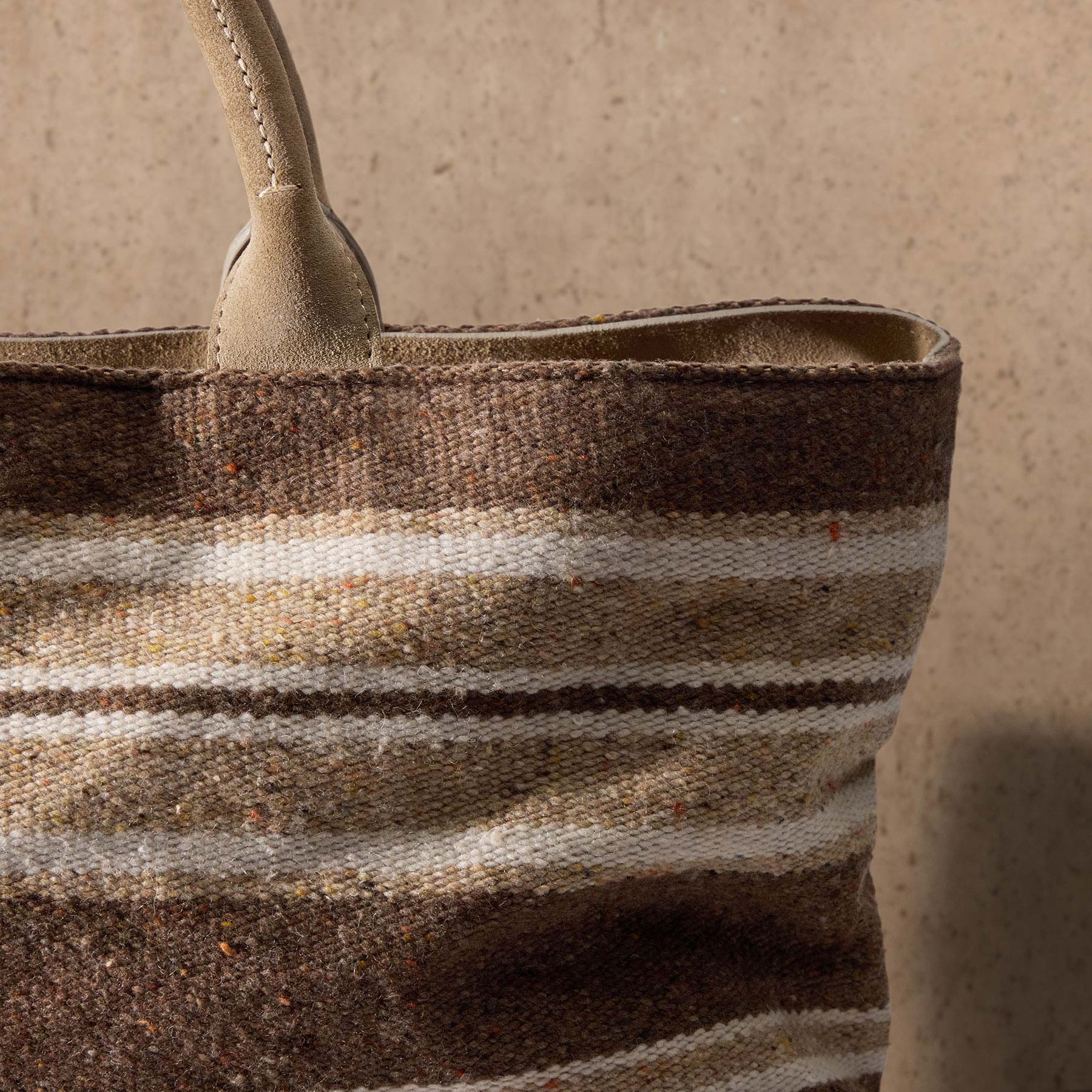 Baja Striped Tote - Beige Multi Stripe