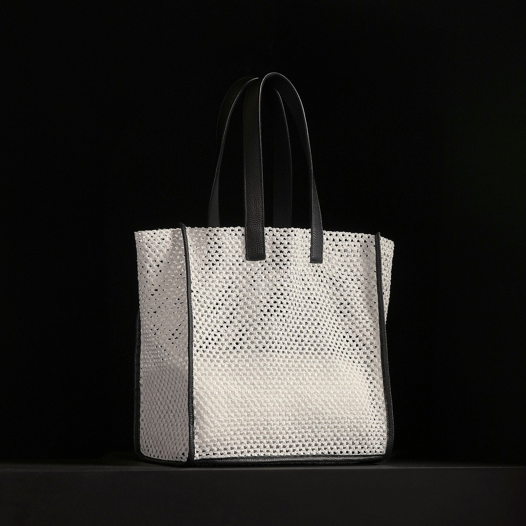 Raffia Tote - White Sand