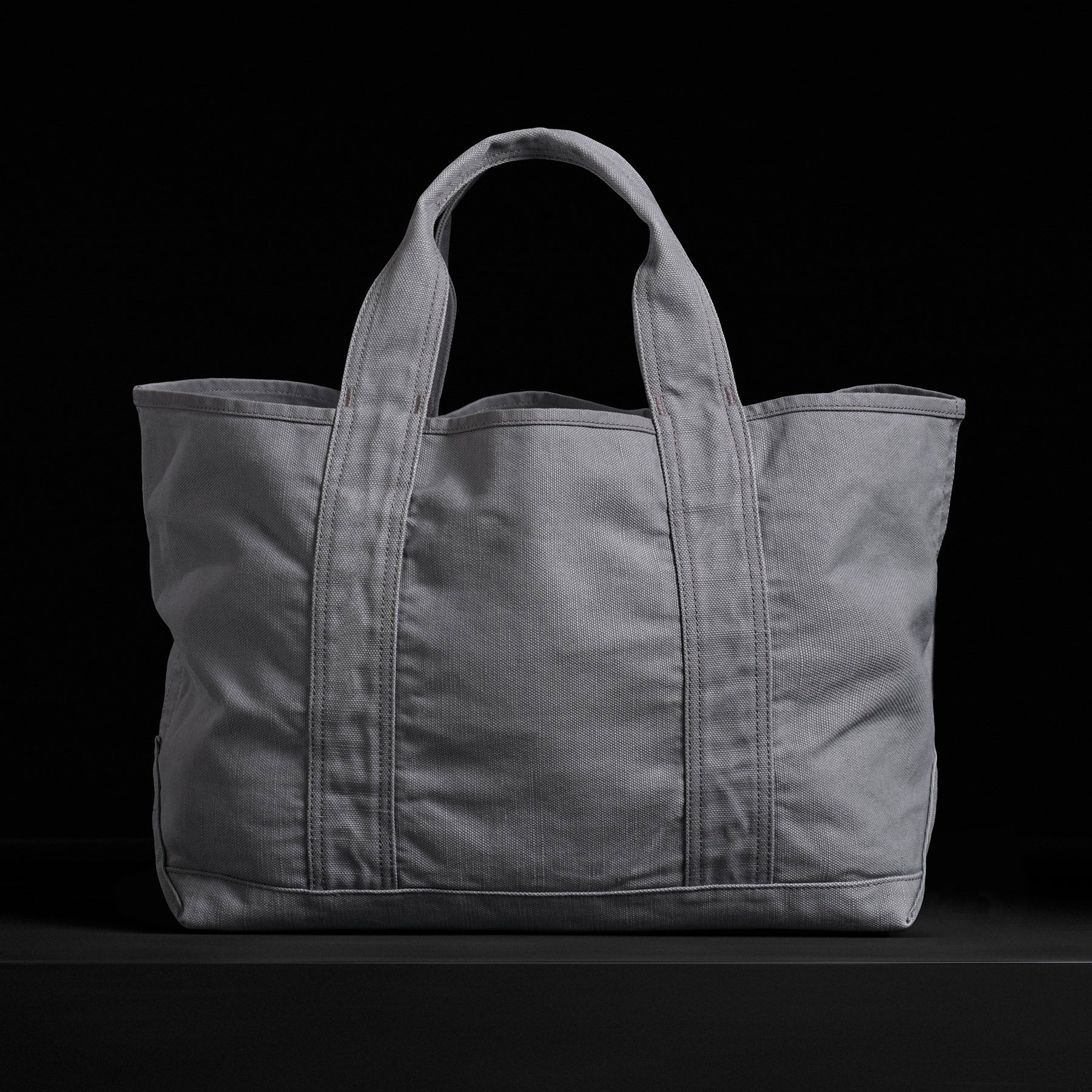 Small Canvas Tote - Silver