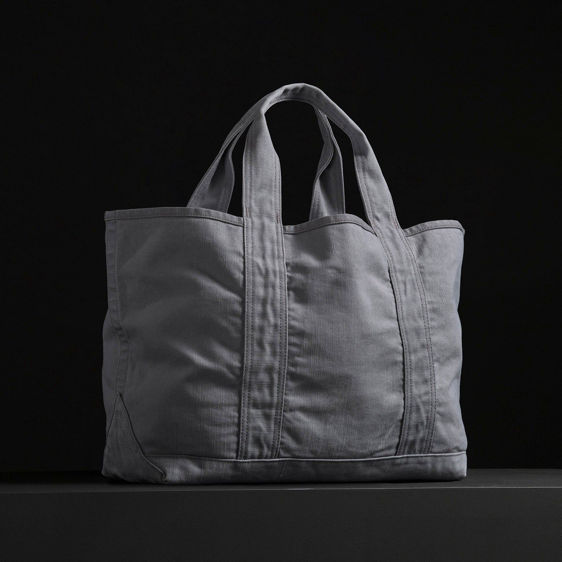 Small Canvas Tote - Silver
