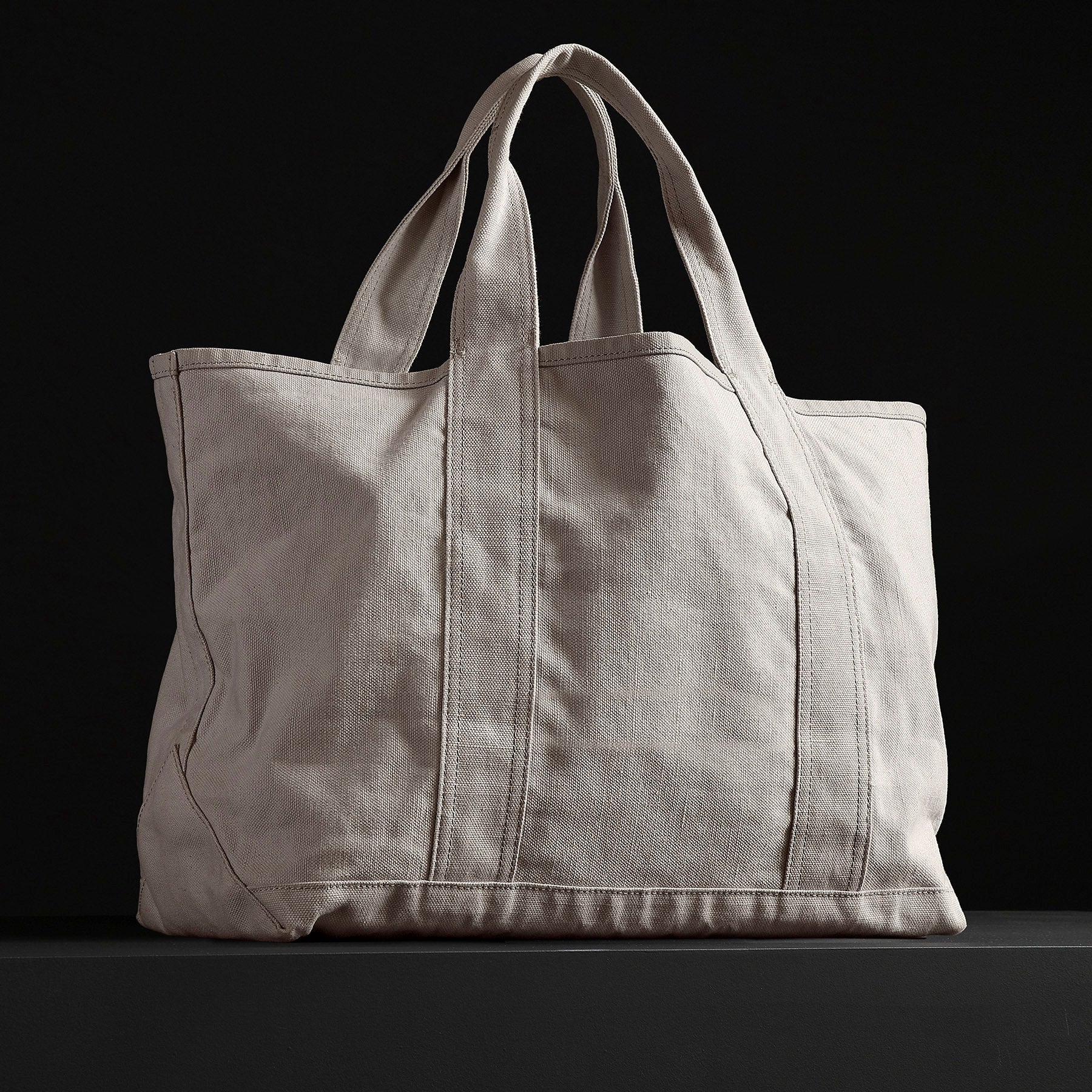 Large Canvas Tote - White