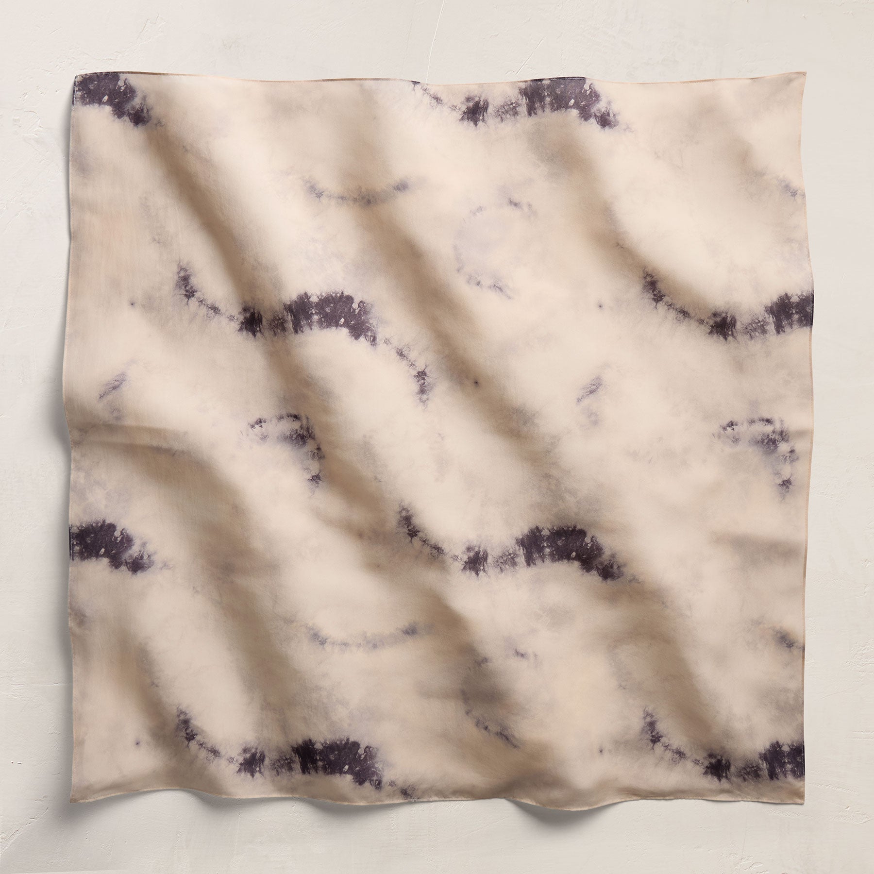 Printed Washed Silk Scarf - Pink Tie Dye