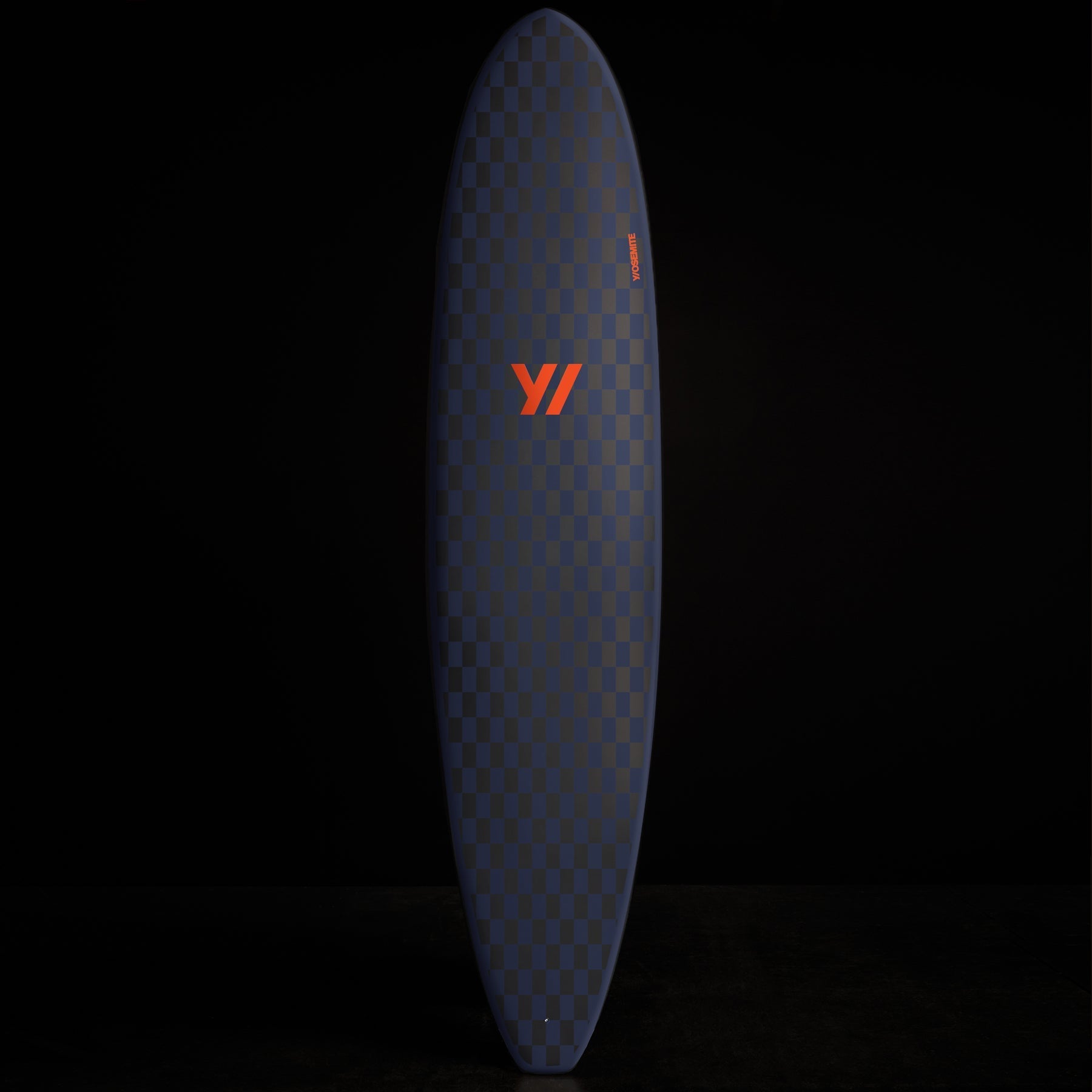 Y/OSEMITE  Checkered Longboard 7Ft 10In - Black/True Navy