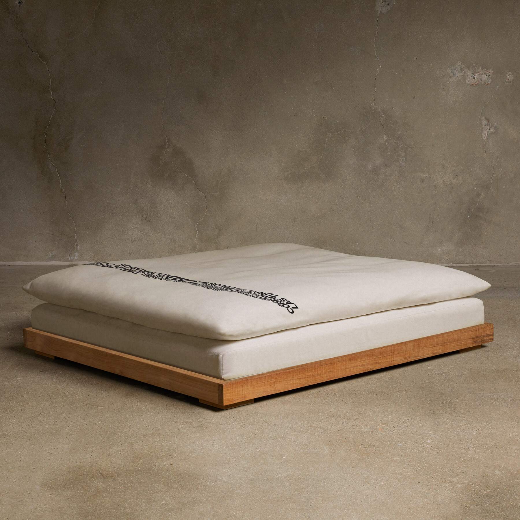 Teak Dog Bed - Teak