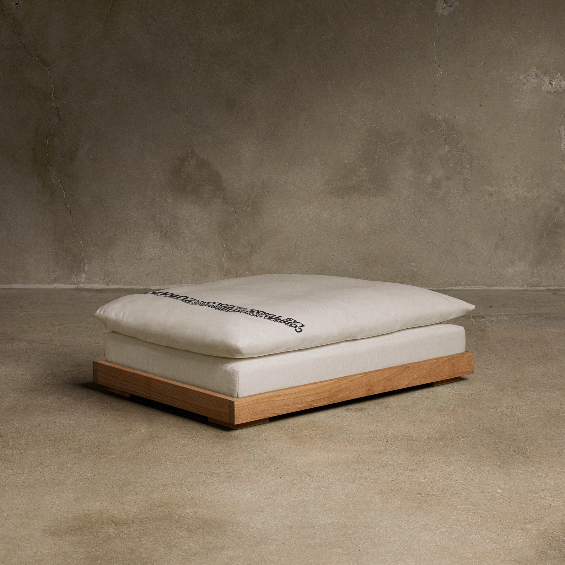 Teak Dog Bed - Teak