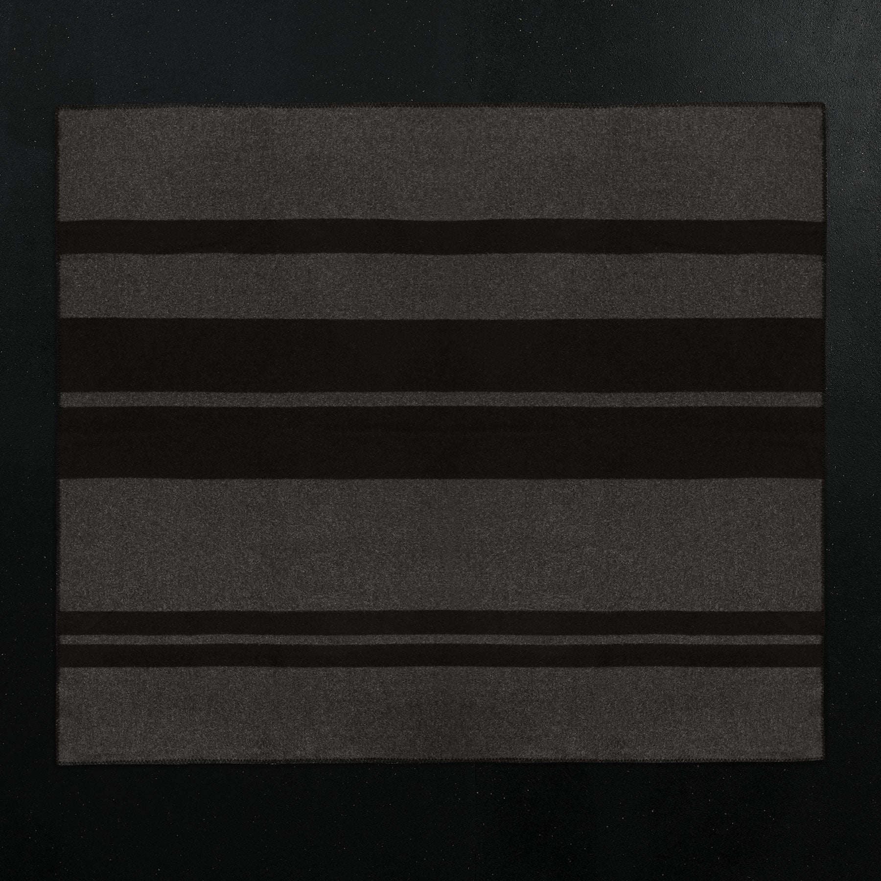 Sarti Striped Throw - Black/Lead