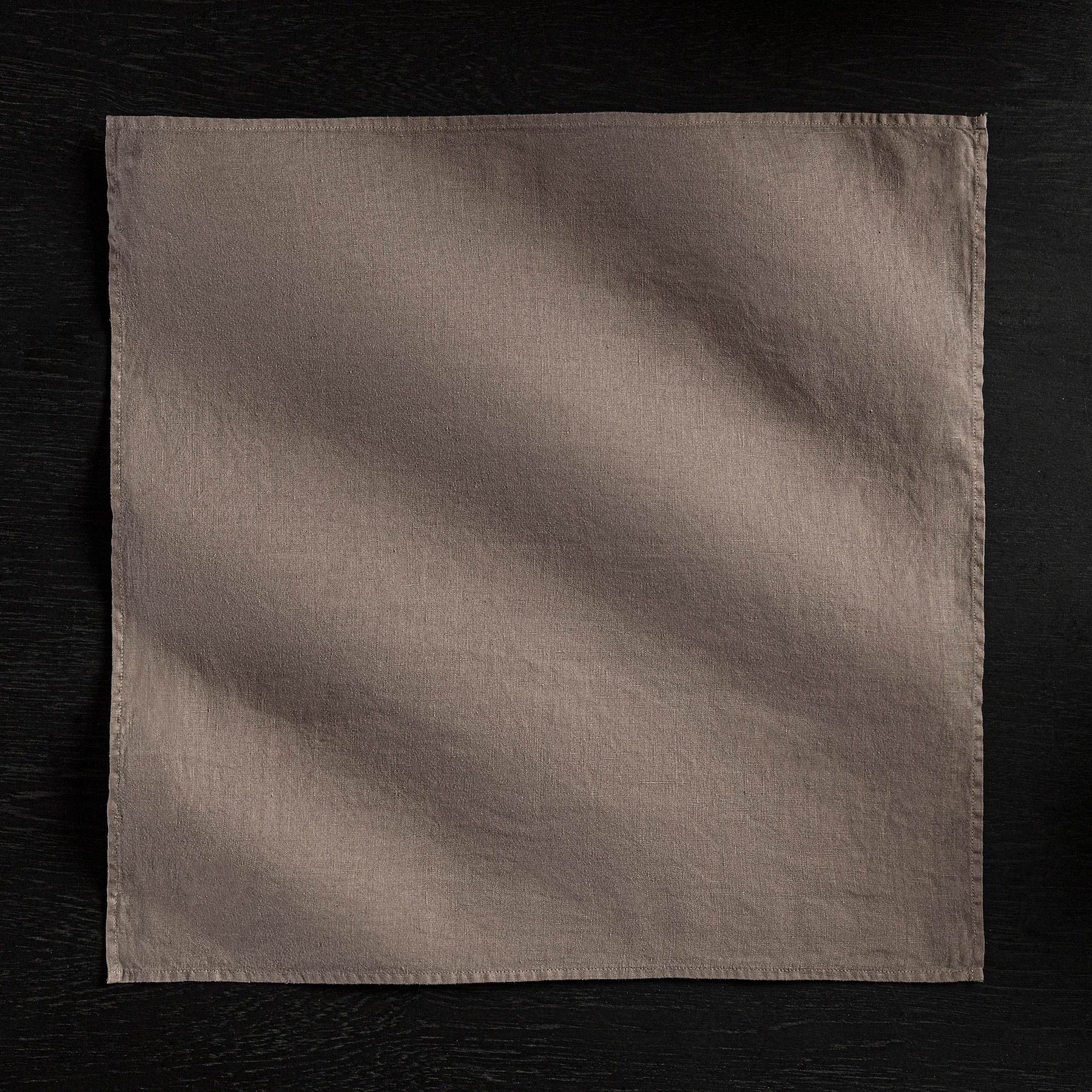 Solid Linen Table Napkin - Fume