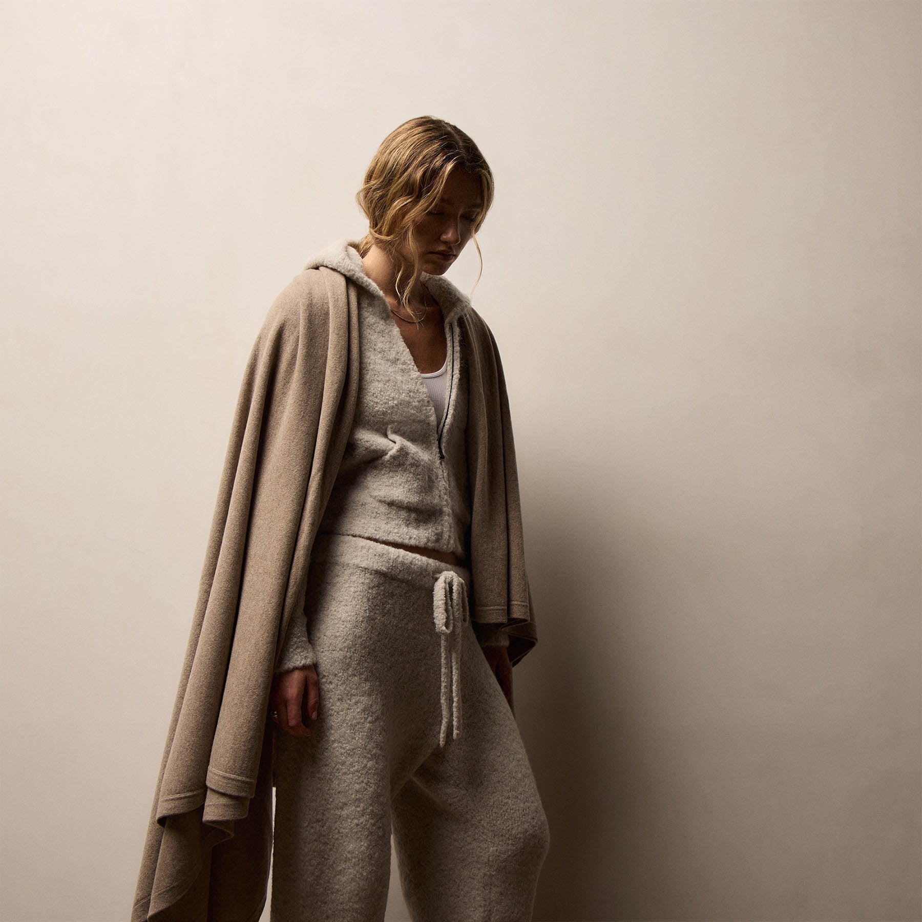 Recycled Cashmere Blanket - Coyote