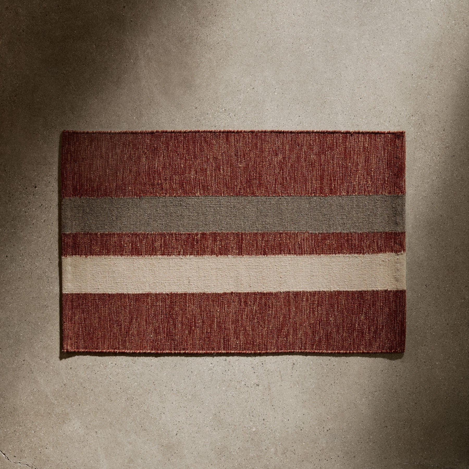 Striped Entry Mat - Wine/Flint/Oyster
