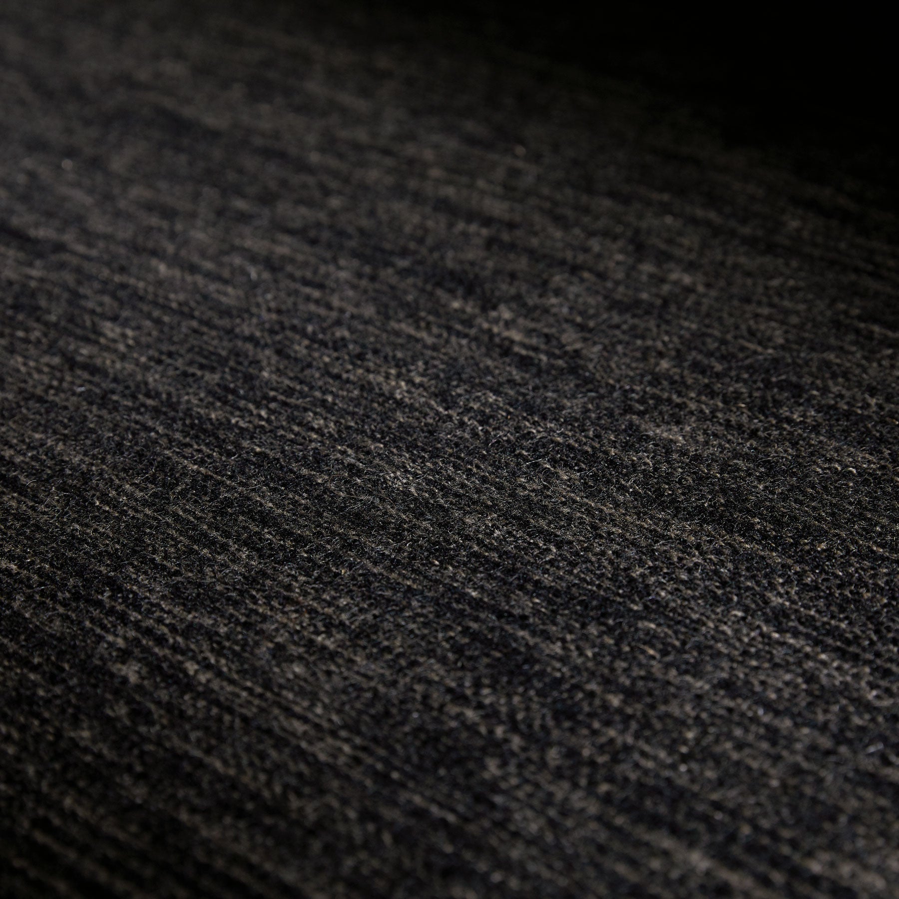 Wool Area Rug - Black Melange