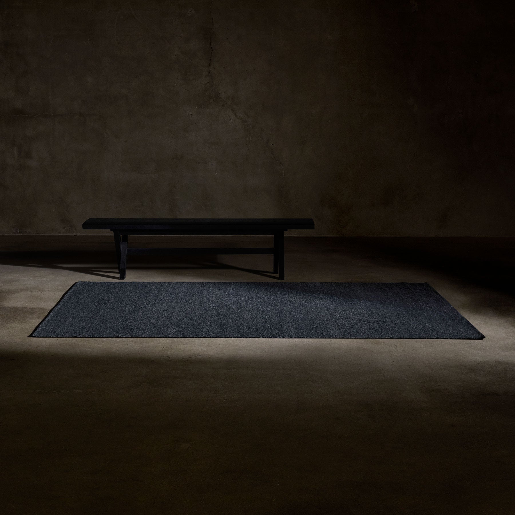 Wool Area Rug - Medium Marled Grey