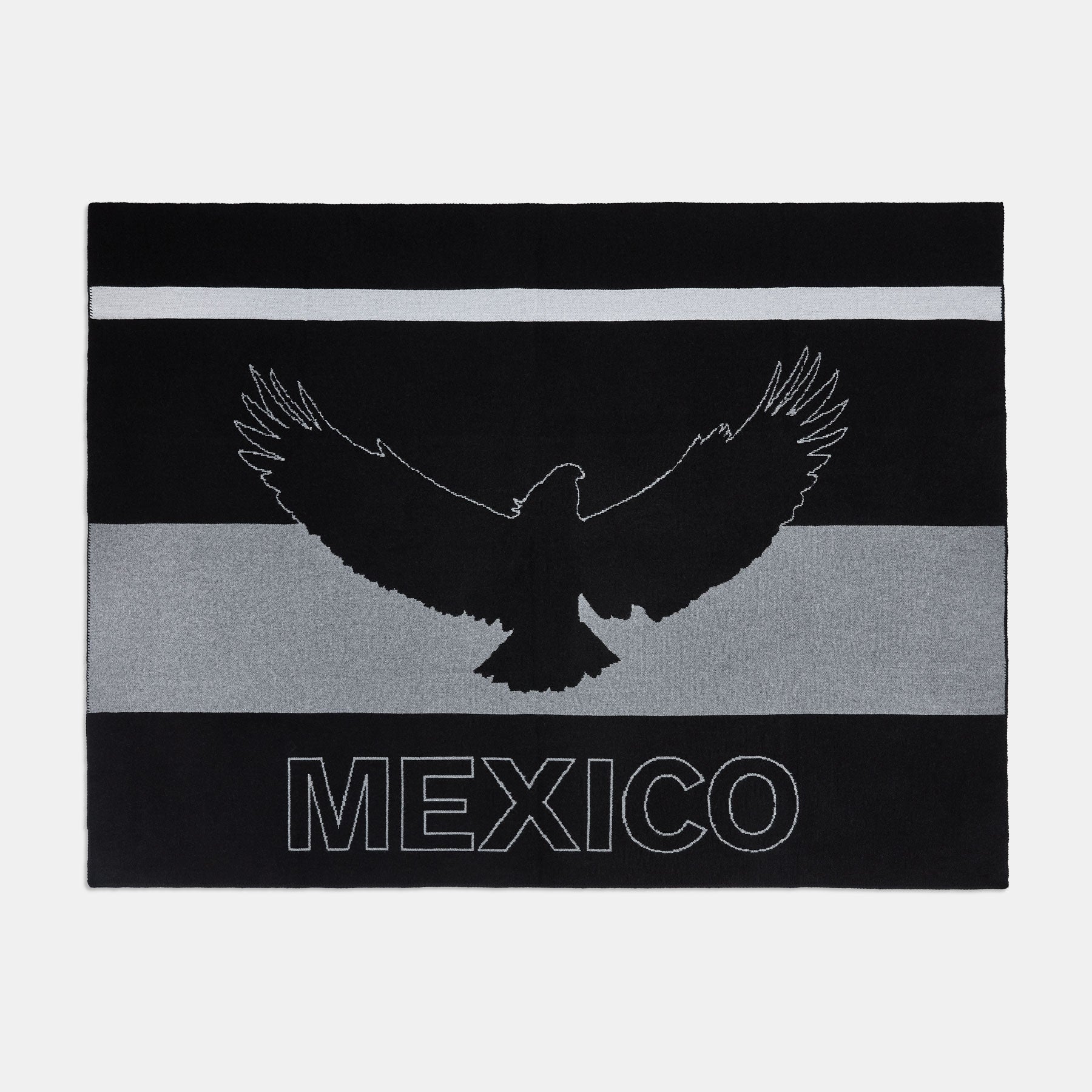 Baja Mexico Cashmere Blanket - Black/White