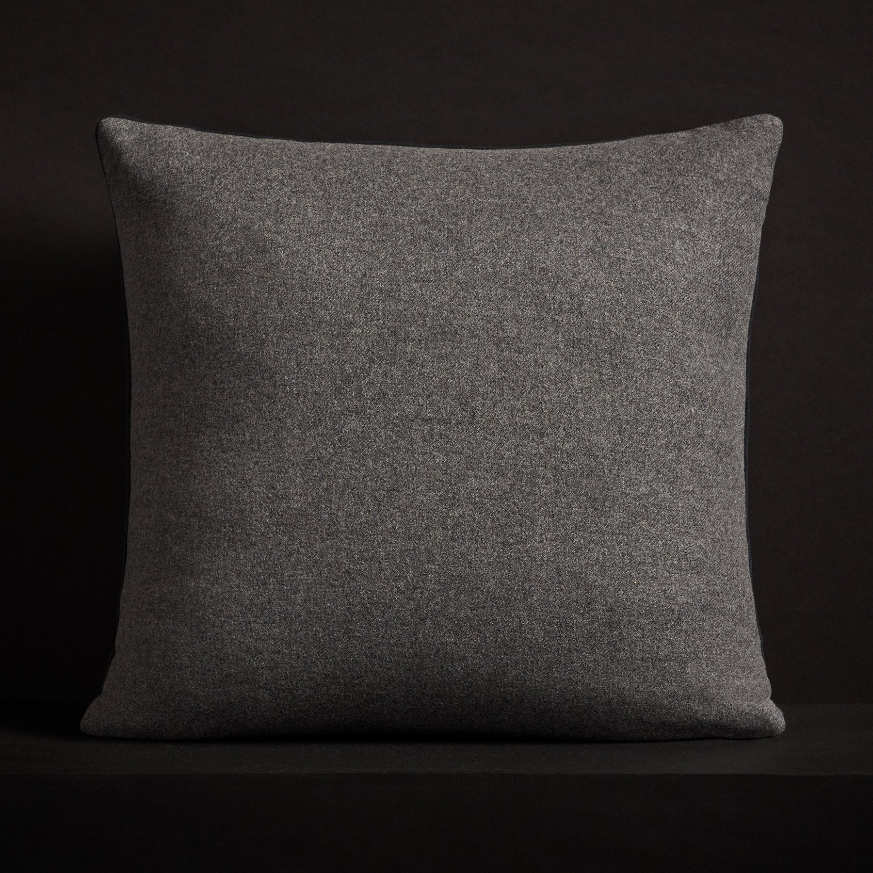 Double Sided Baby Soft Throw Pillow - Heather Charcoal