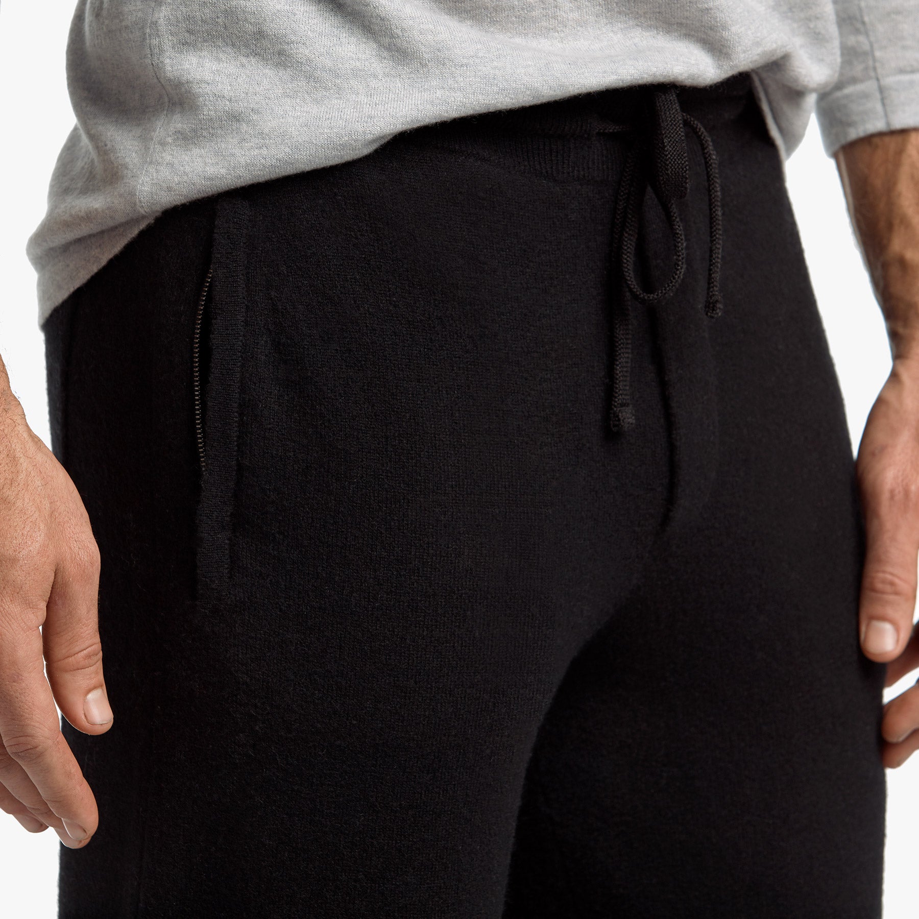 Baby Cashmere Track Pant - Black
