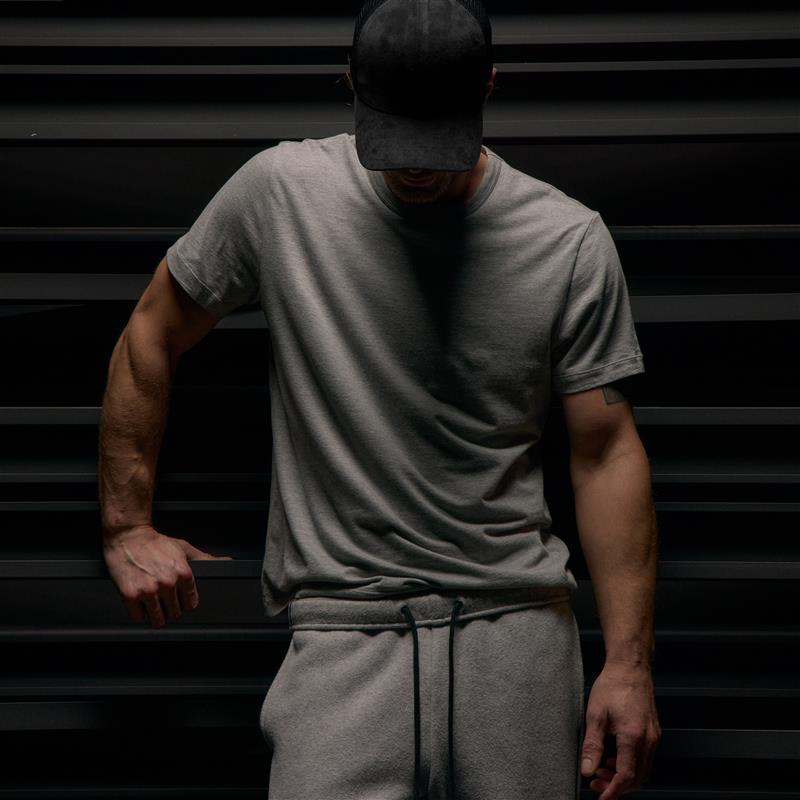 Brushed Lotus Crew - Heather Grey