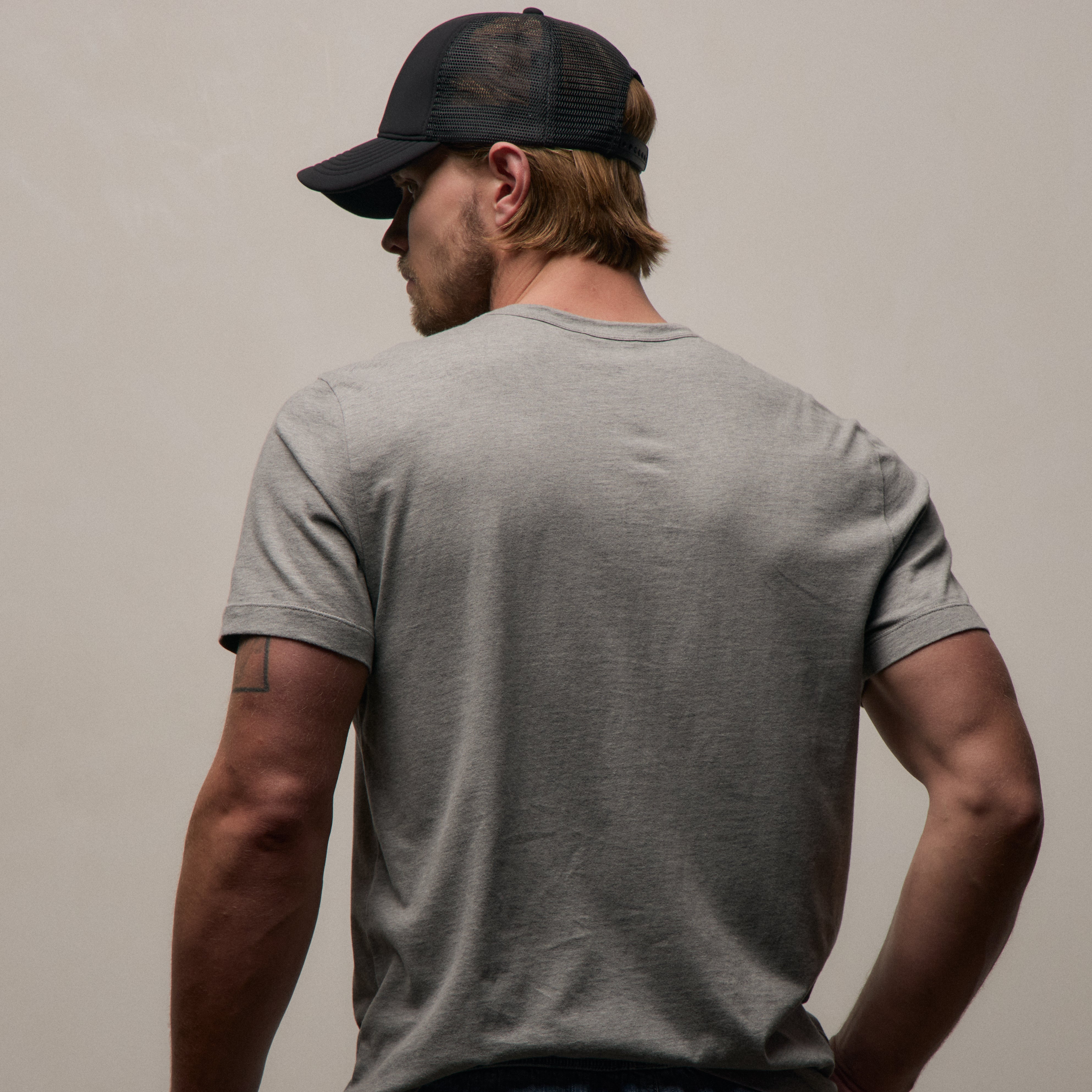 Brushed Lotus Crew - Heather Grey