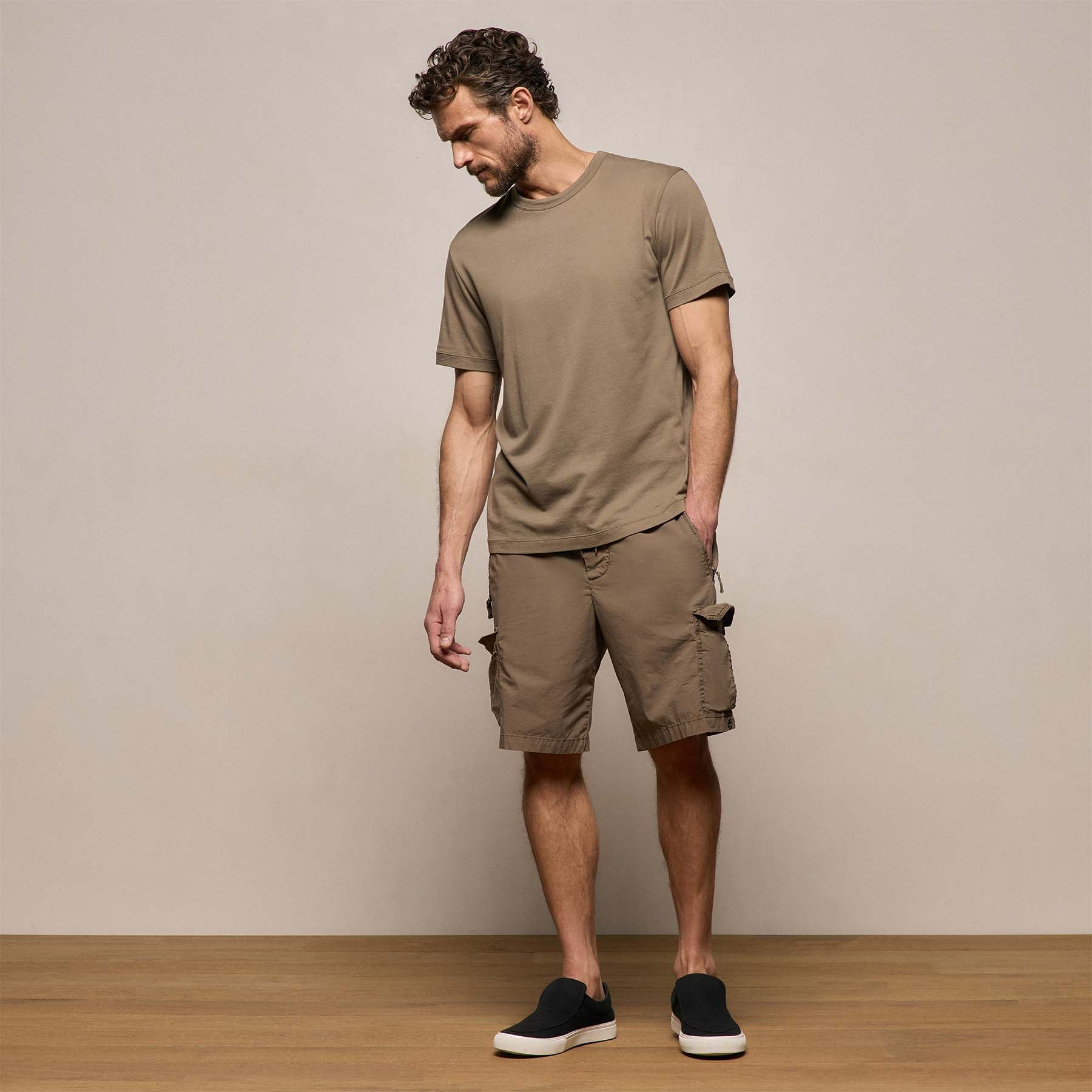 Brushed Lotus Crew - Light Olive