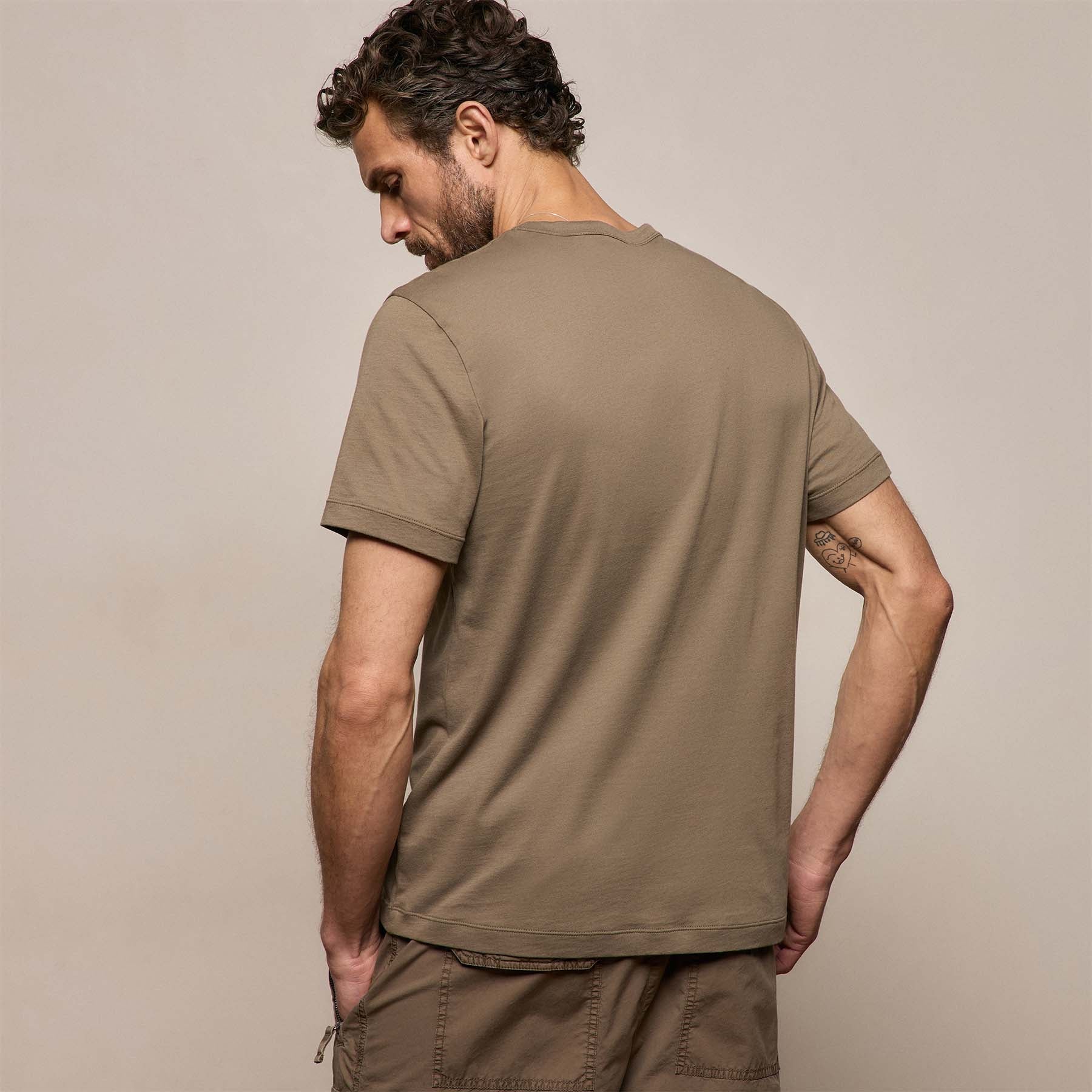 Brushed Lotus Crew - Light Olive