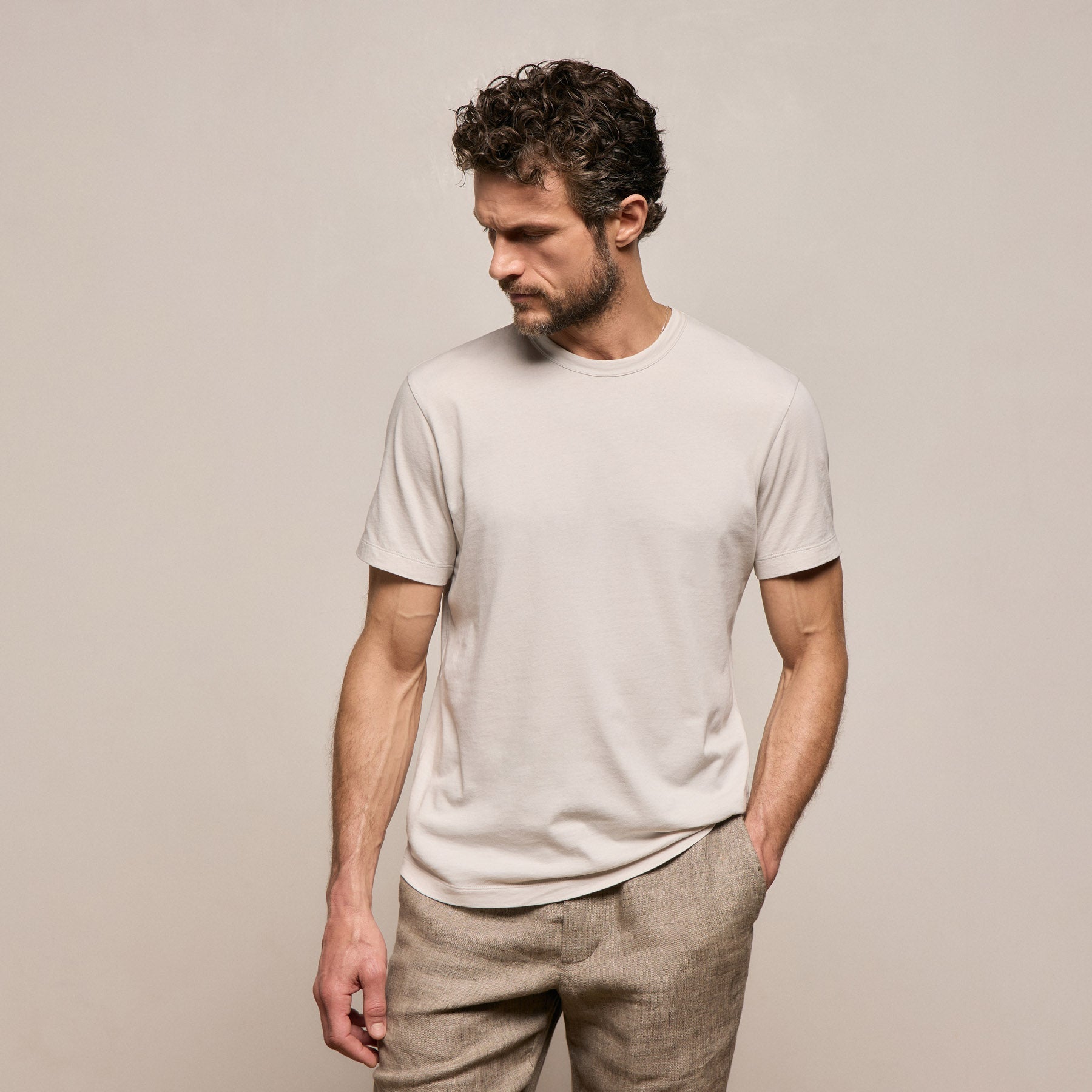 Brushed Lotus Crew - Pearl