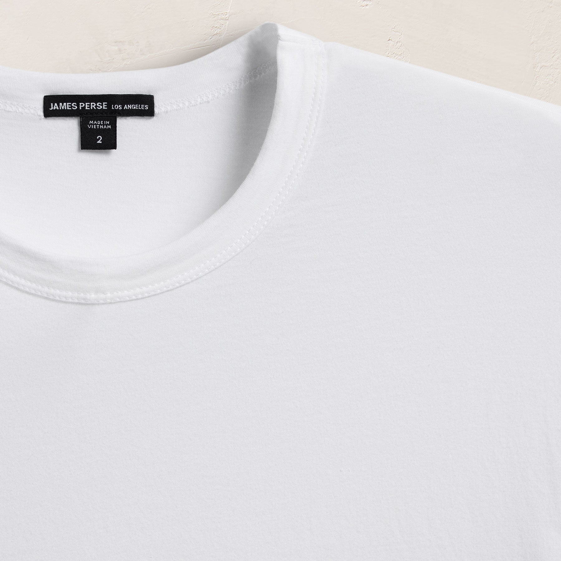 Brushed Lotus Crew - White