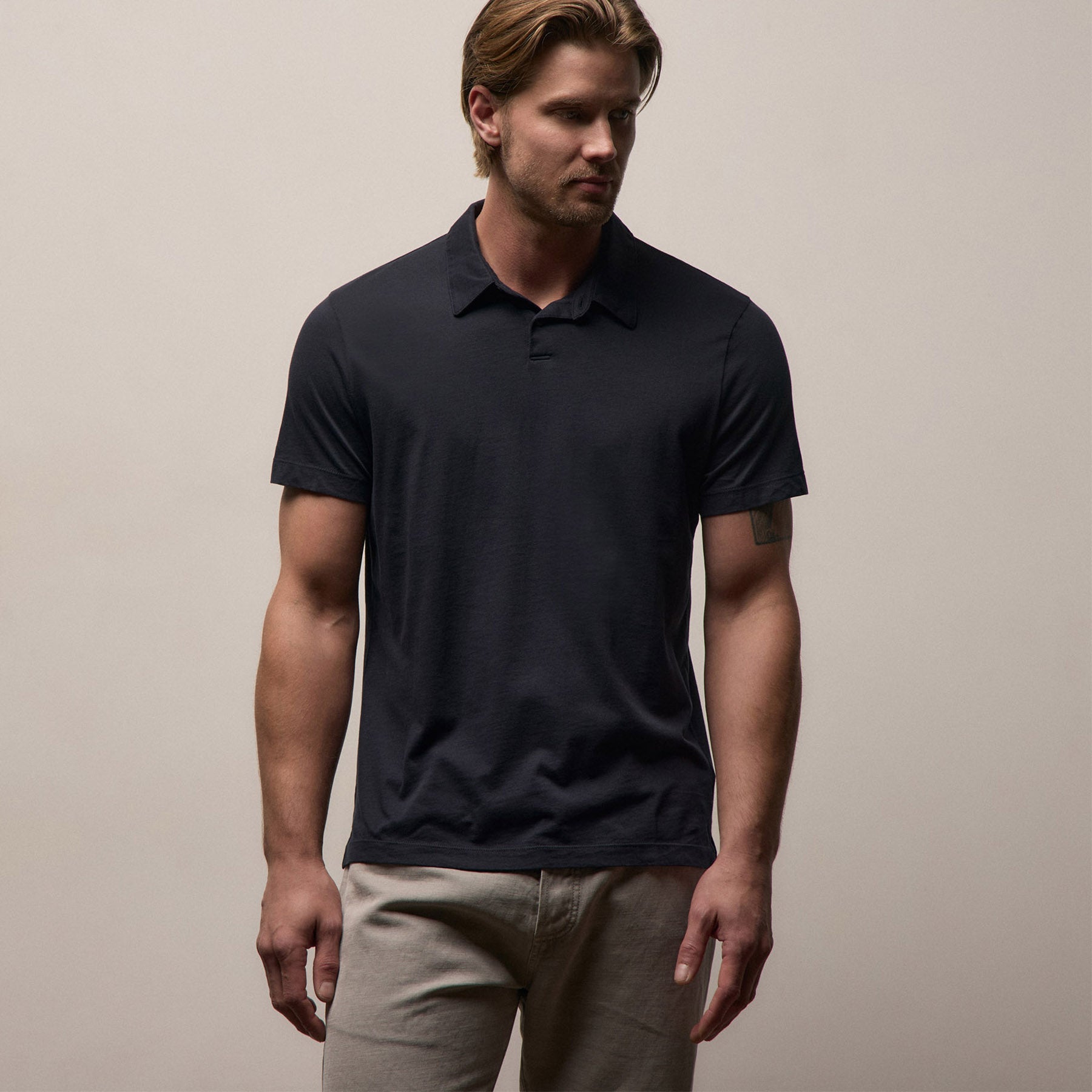 Brushed Lotus Polo - Deep