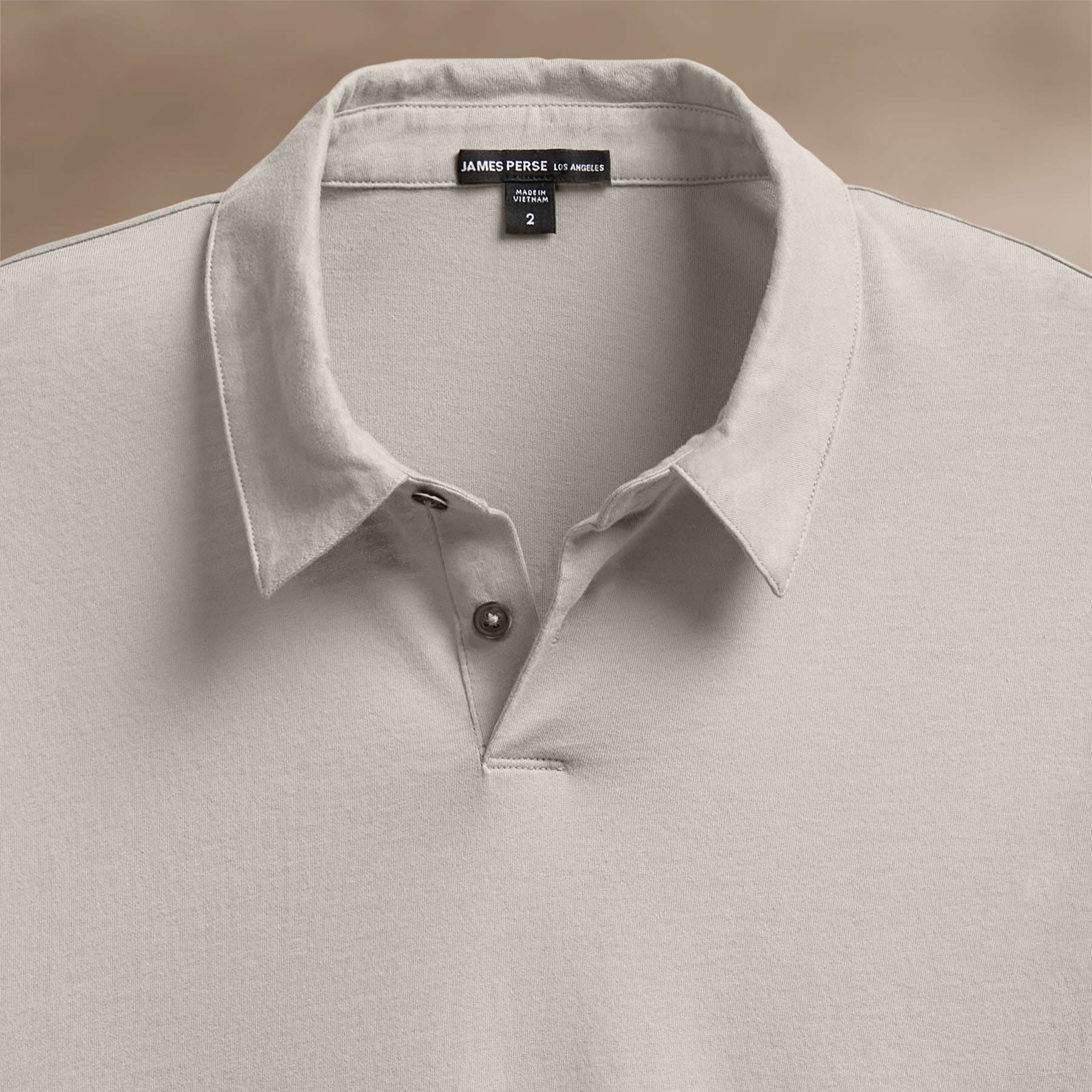 Brushed Lotus Polo - Salt