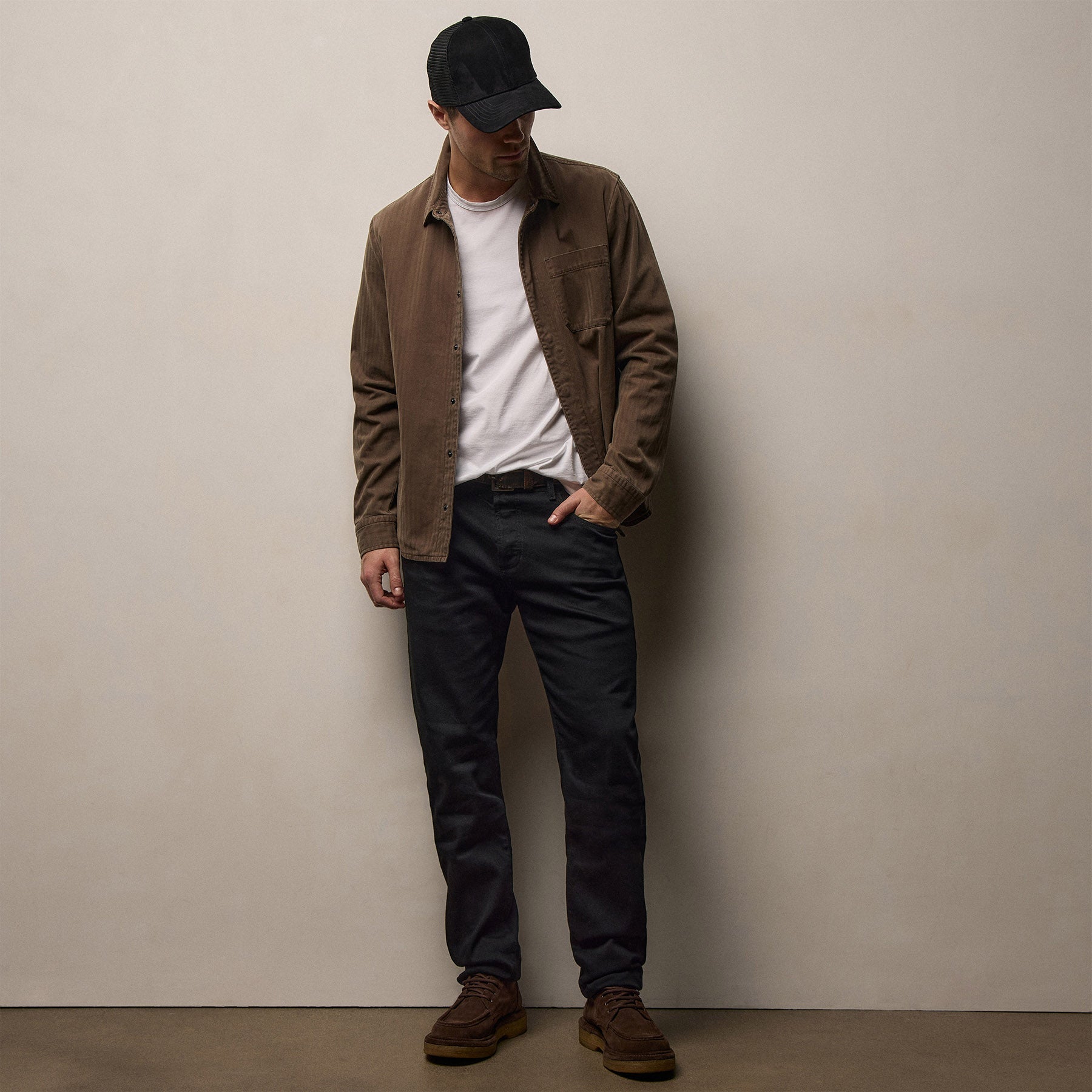 Classic Stretch Selvedge Denim Pant - Night Palms