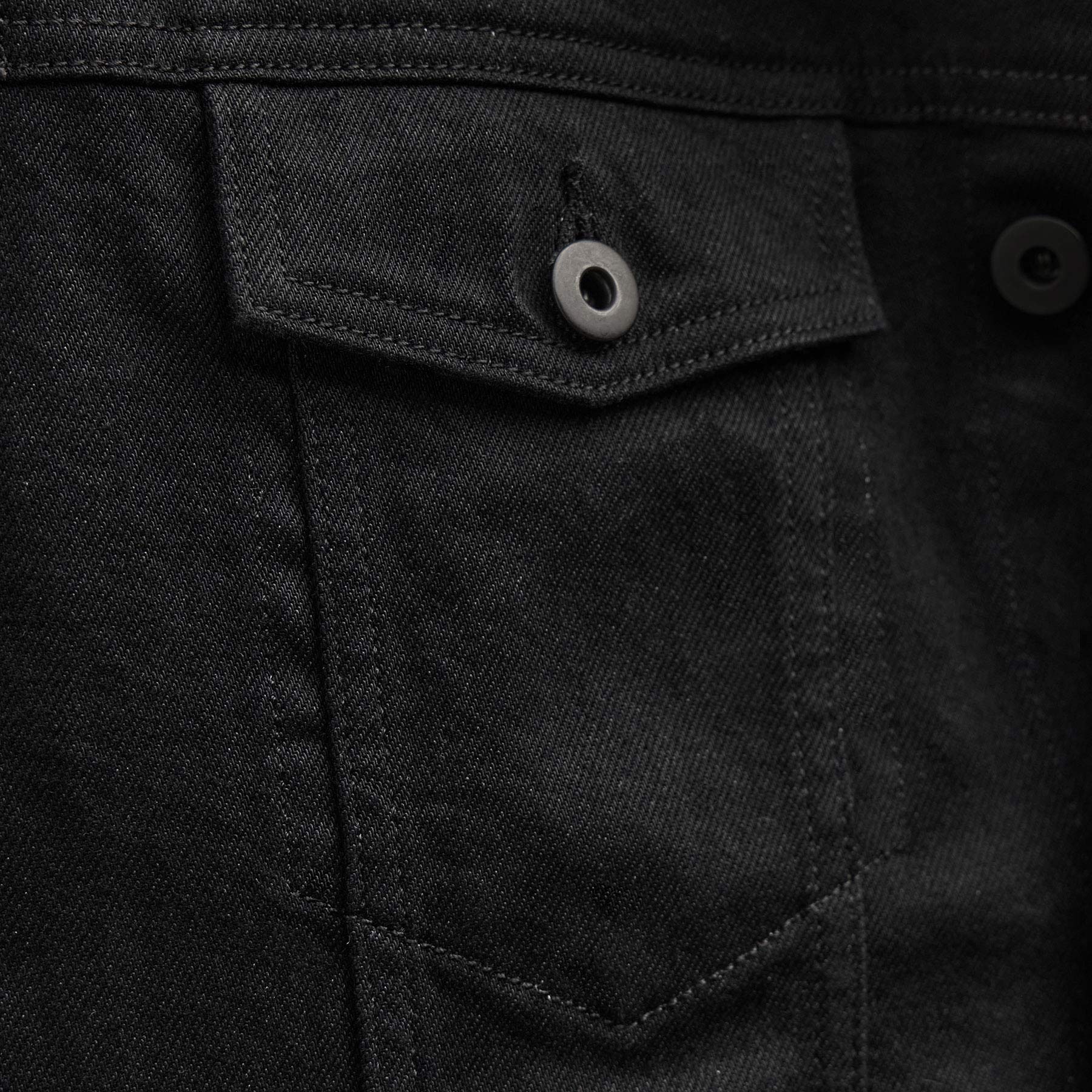 Stretch Denim Jacket - Night Palms