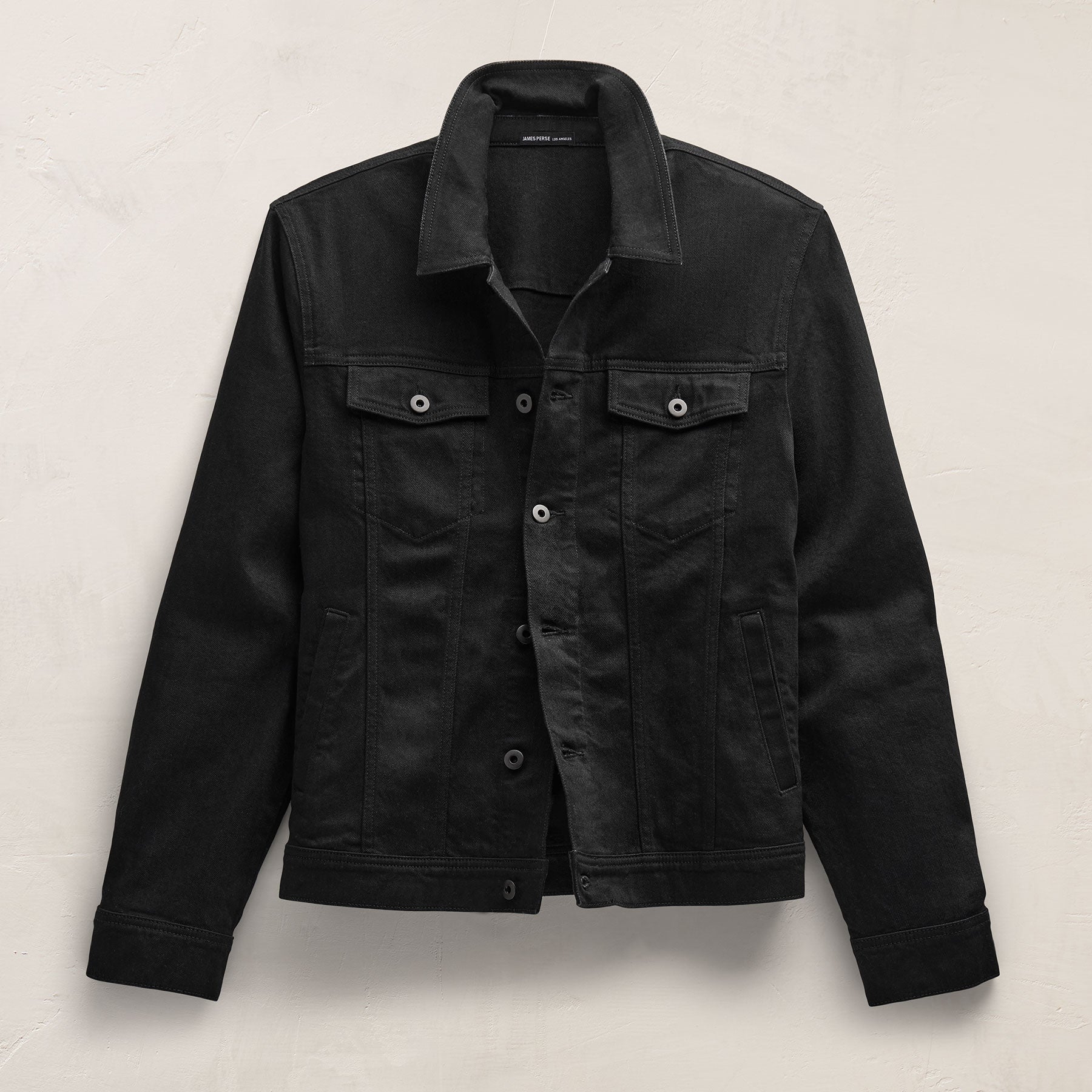 Stretch Denim Jacket - Night Palms