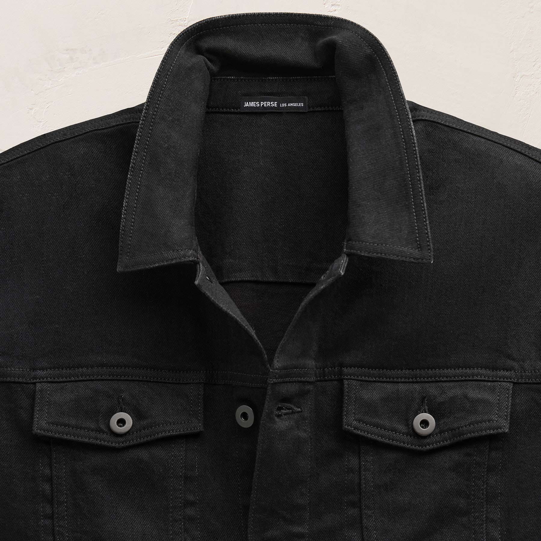Stretch Denim Jacket - Night Palms