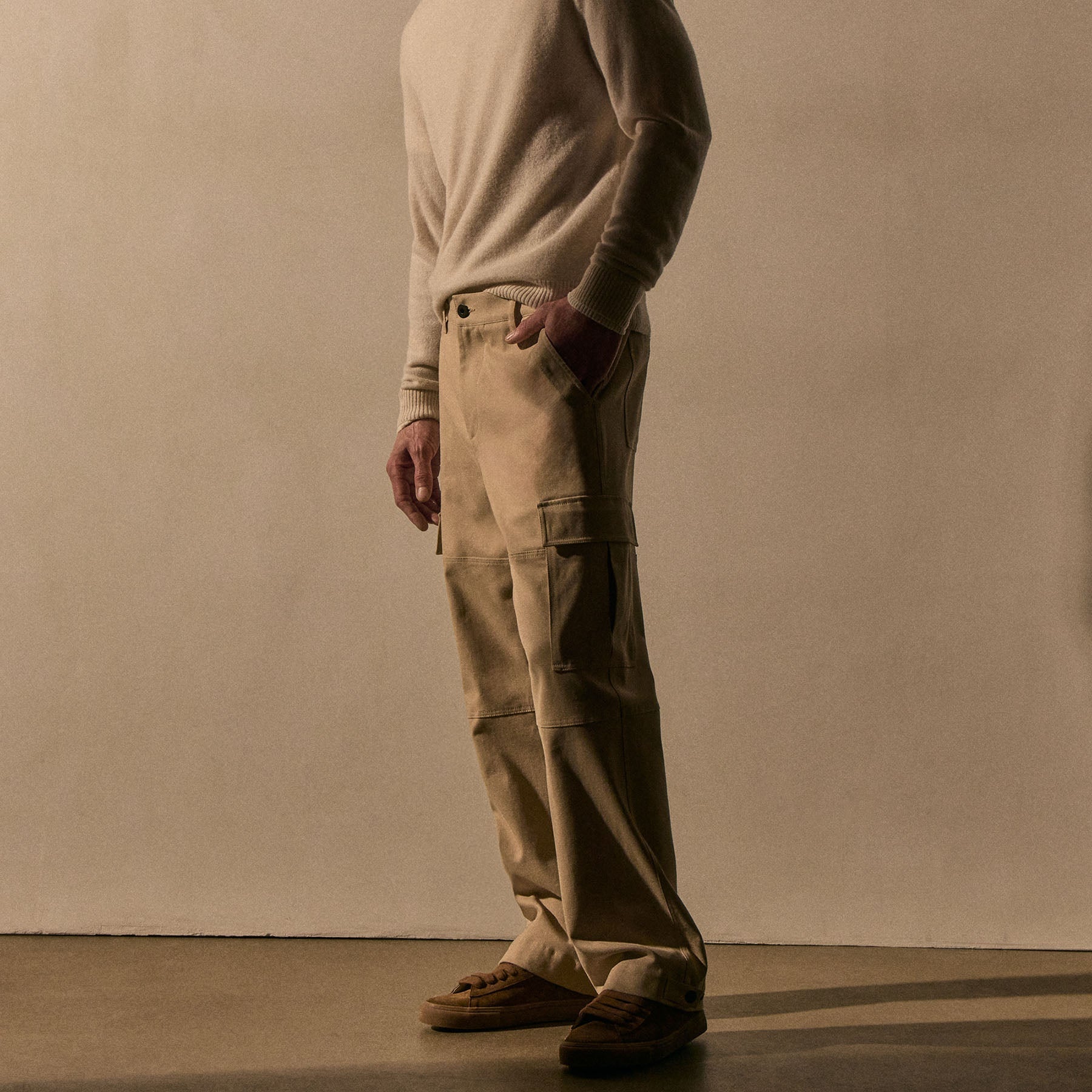 Men's Suede Retro Sneaker - Tabacco