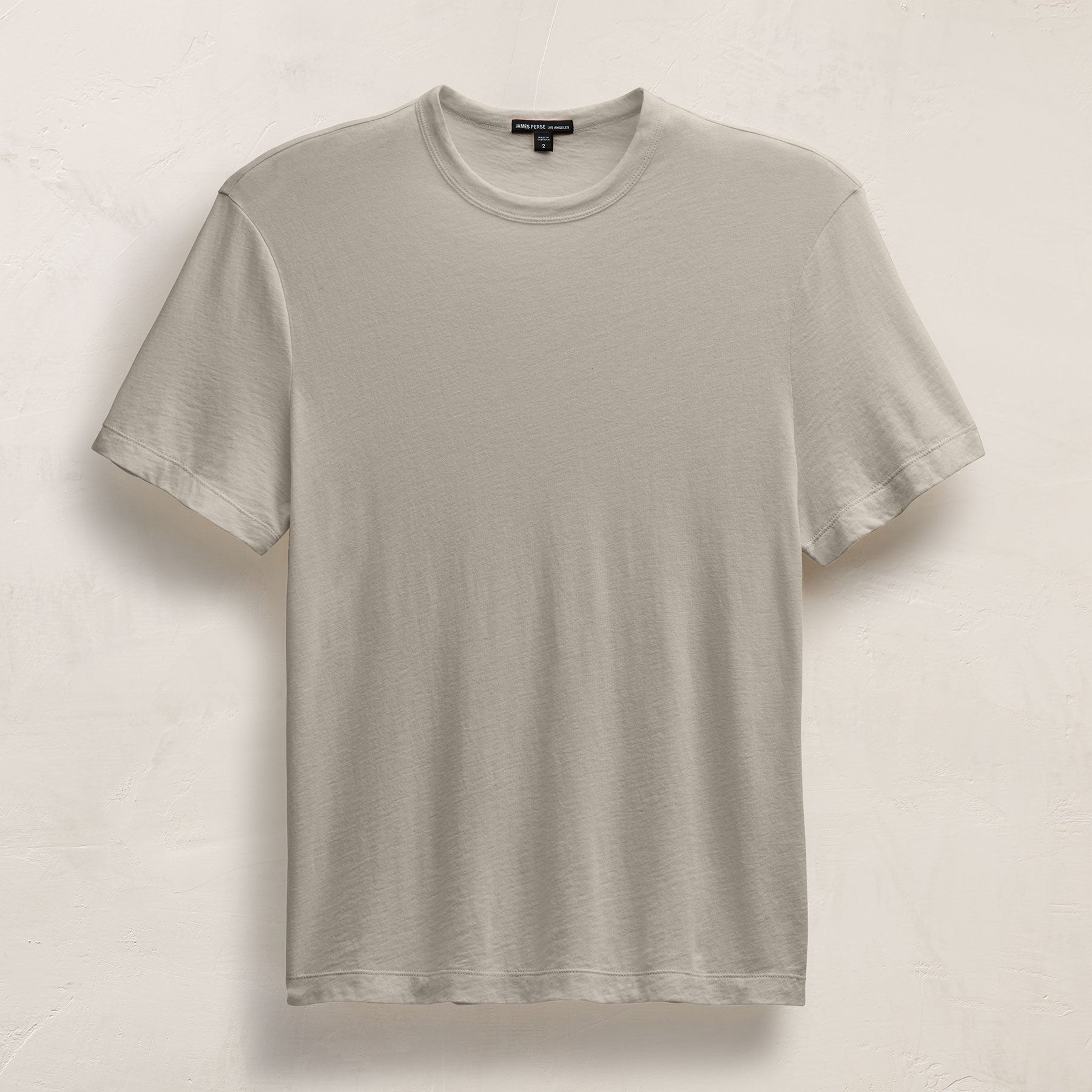 Cotton Cashmere Short Sleeve Tee - Concrete