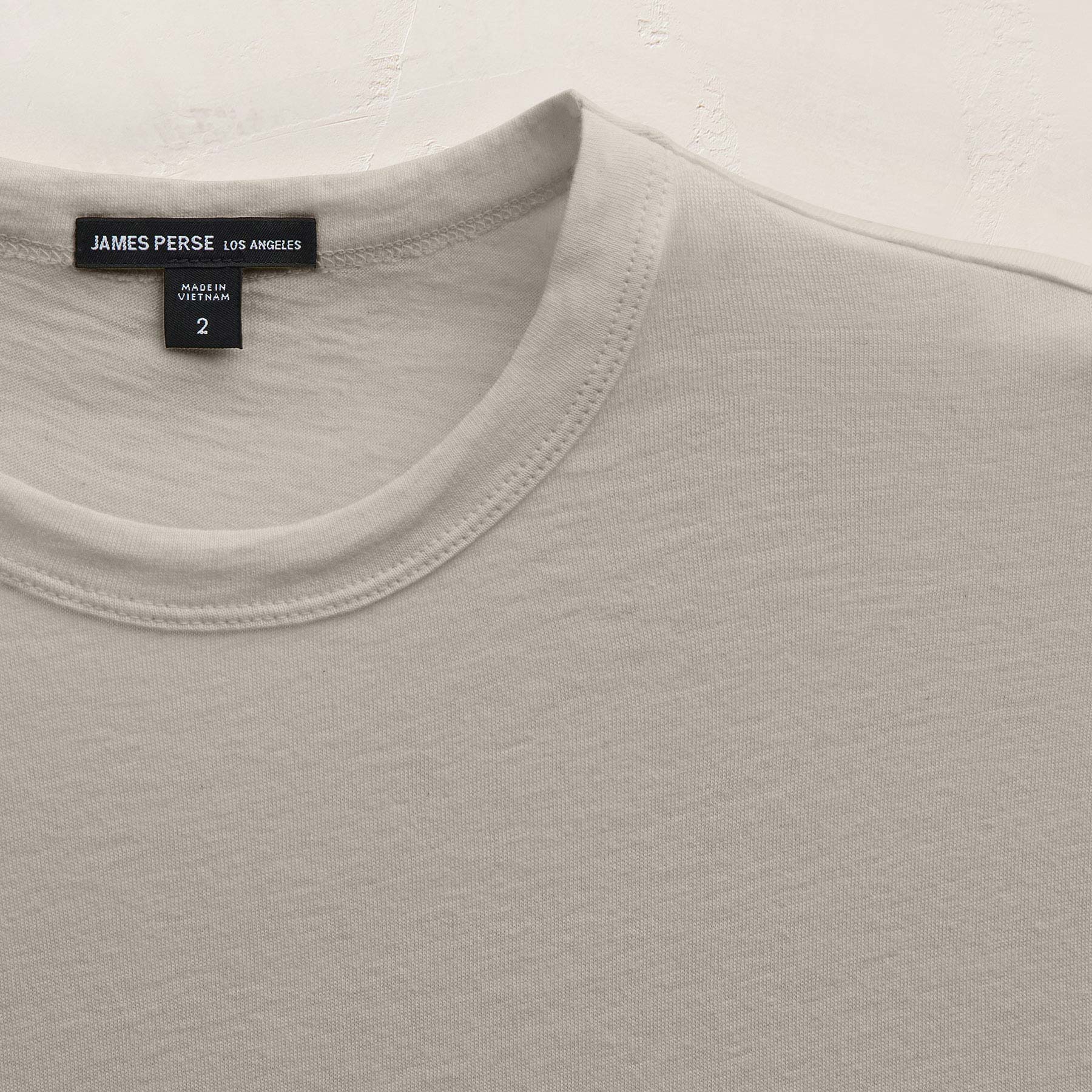Cotton Cashmere Short Sleeve Tee - Concrete
