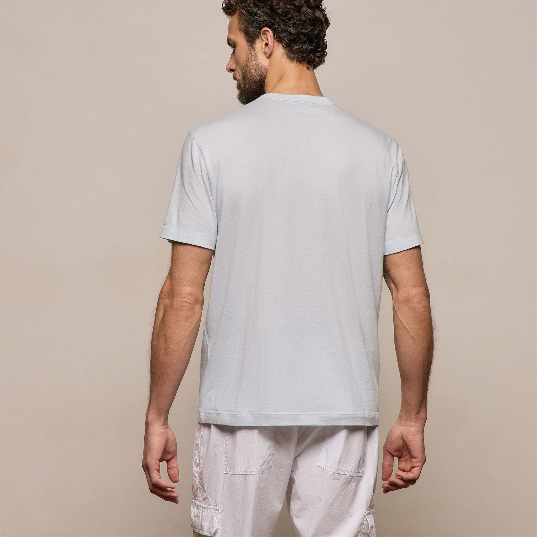 Cotton Cashmere Short Sleeve Tee - Memory