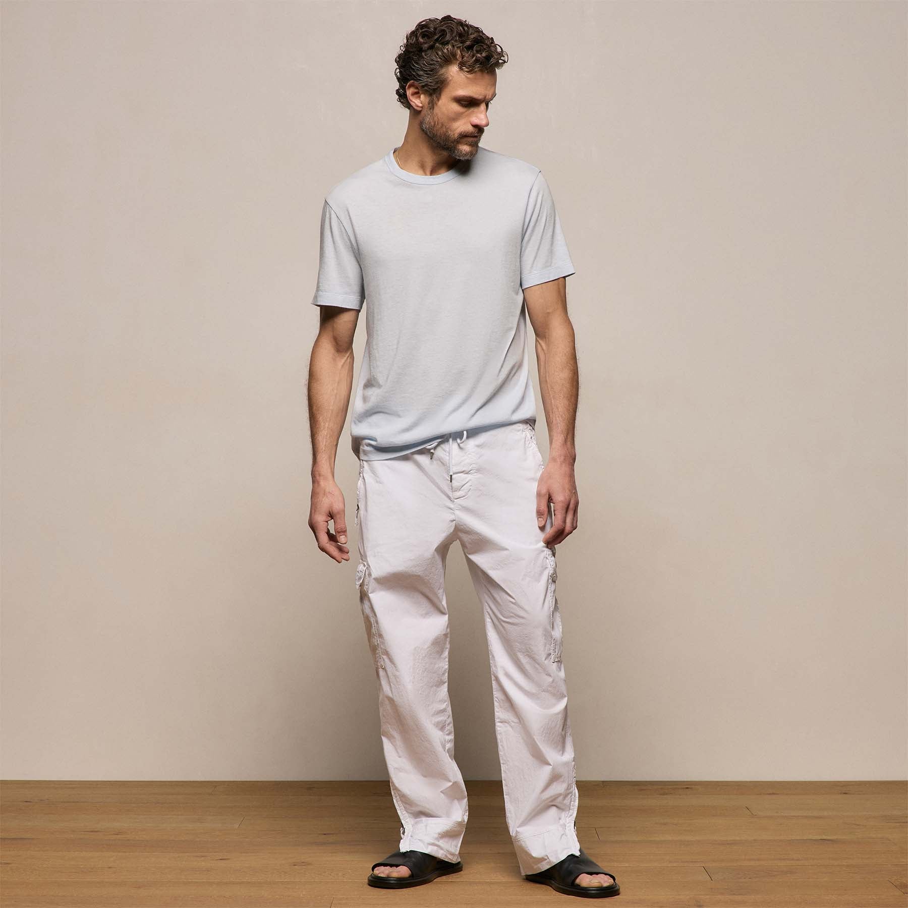 Cotton Cashmere Short Sleeve Tee - Memory