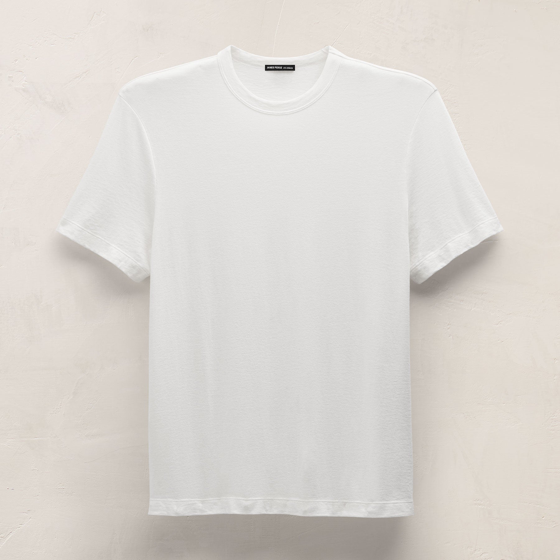 Cotton Cashmere Short Sleeve Tee - White