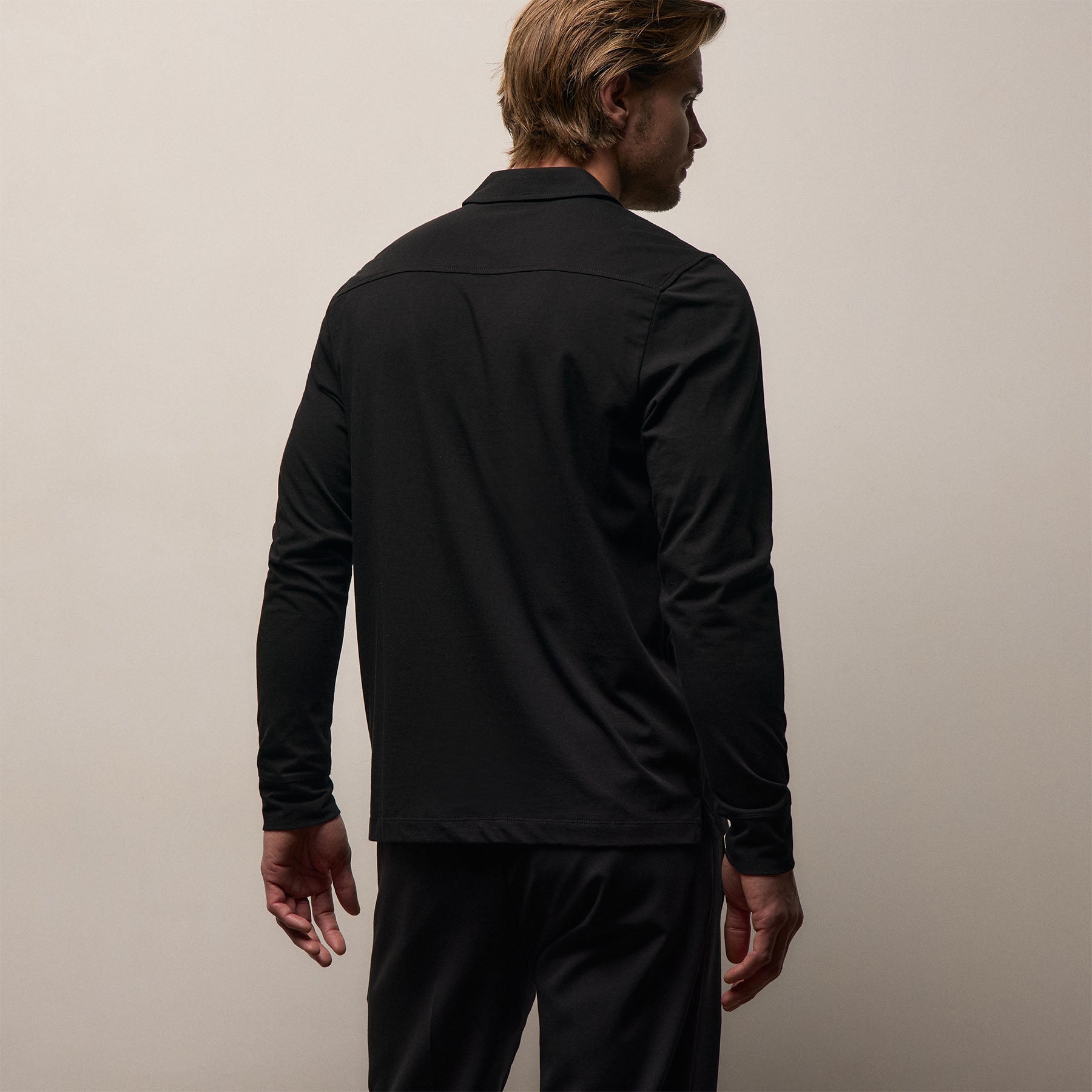 Clean Finish Jersey Shirt - Black