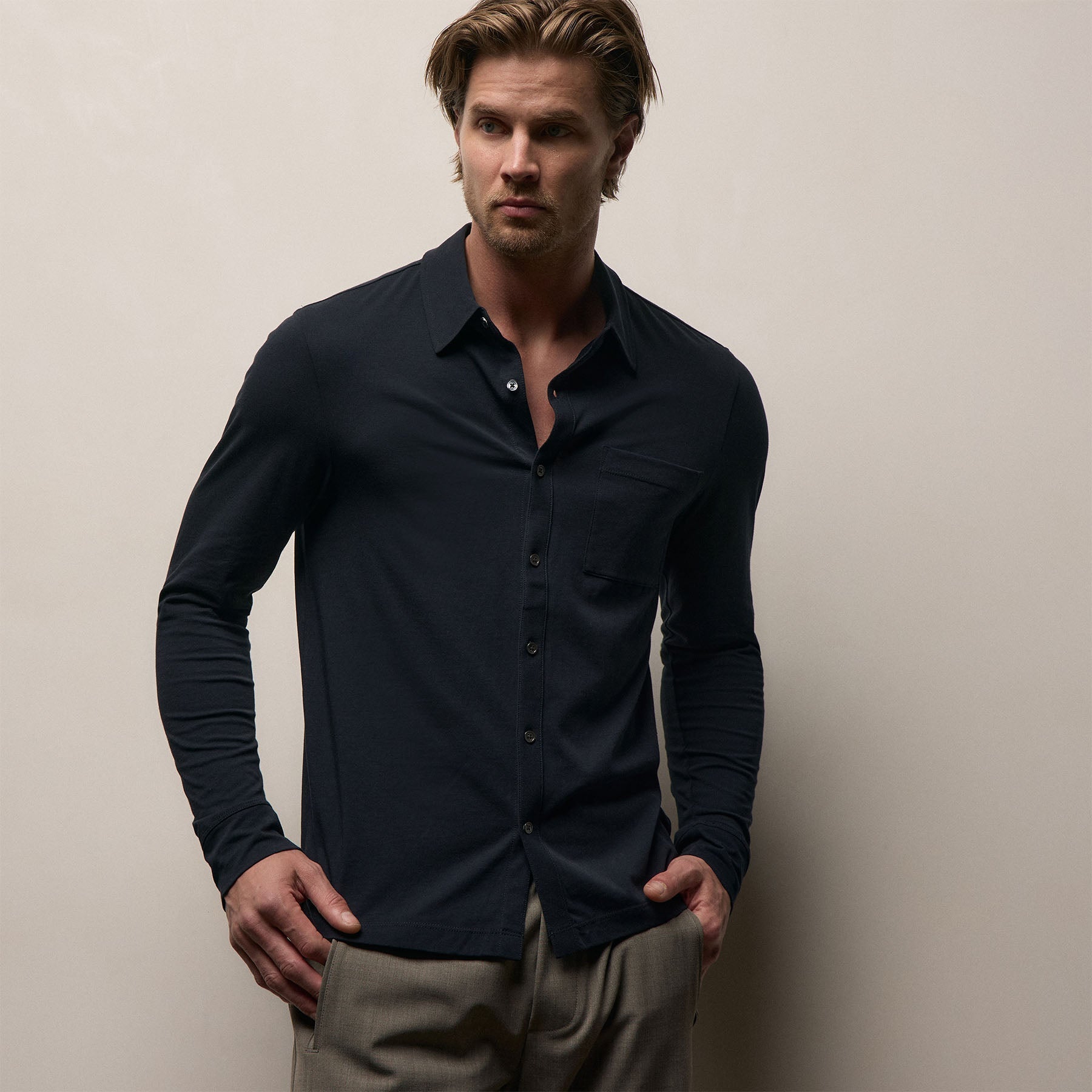Clean Finish Jersey Shirt - Deep