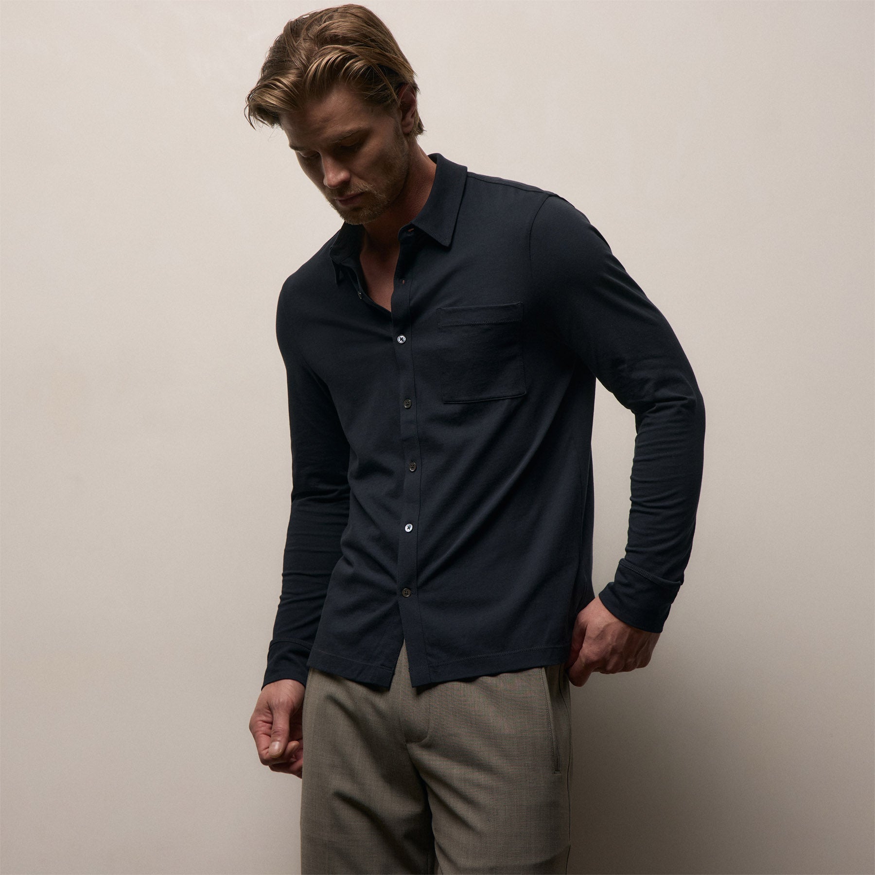 Clean Finish Jersey Shirt - Deep