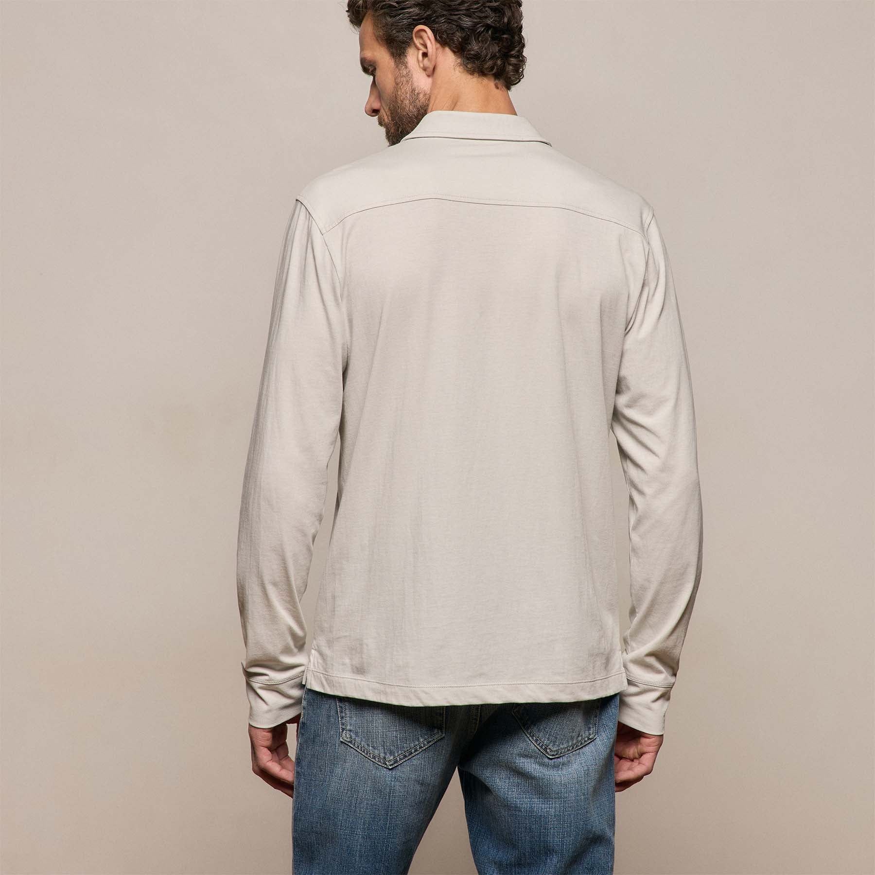 Clean Finish Jersey Shirt - Pearl
