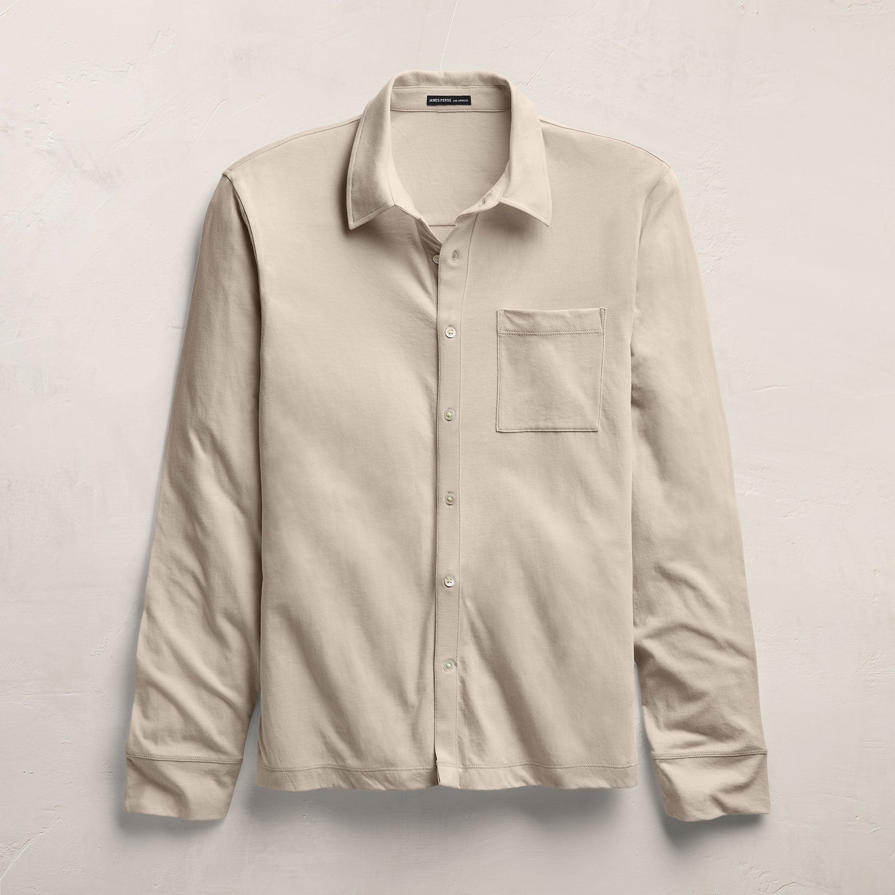 Clean Finish Jersey Shirt - Pearl