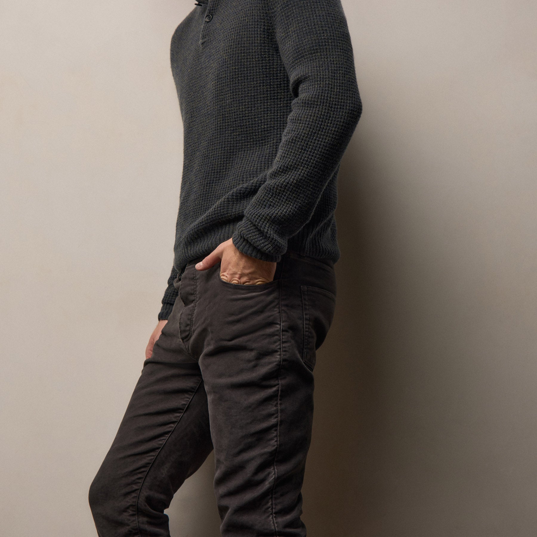 Cotton Moleskin 5 Pocket Pant - Magma Pigment