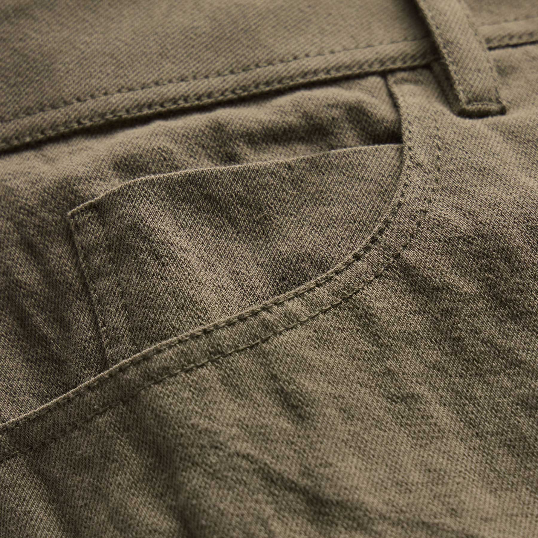 Cotton Metal Twill Pant - Army Green